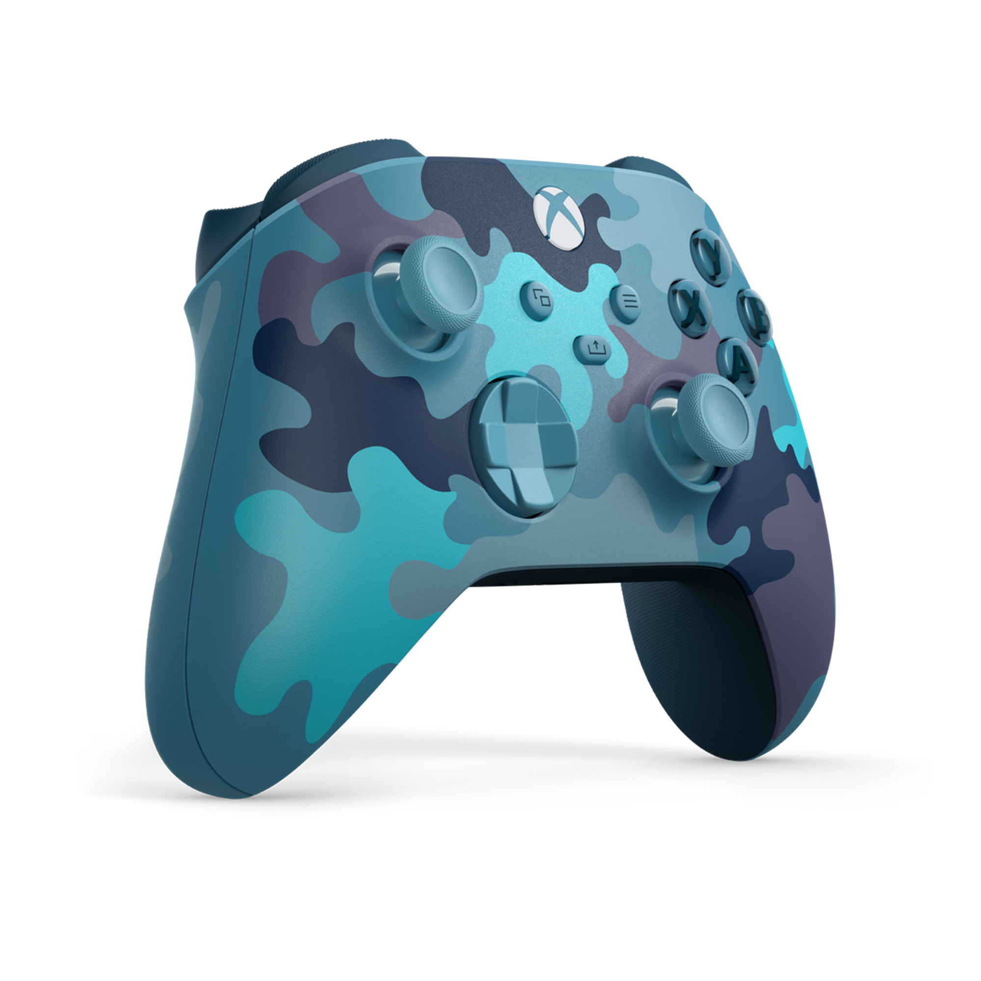 Manette Xbox One et Xbox Series sans-fil - MICROSOFT GAMING - Edition limitée Mineral Camo Bleue - Neuf