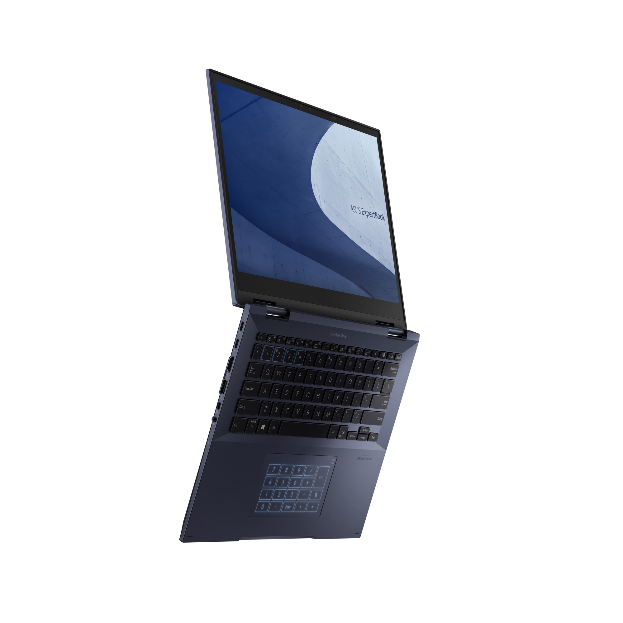 ASUS ExpertBook B7402F Intel® Core™ i7 i7-1260P Hybride (2-en-1) 35,6 cm (14 ) Écran tactile WUXGA 16 Go DDR5-SDRAM 512 Go SSD Wi-Fi 6E (802.11ax) Windows 11 Pro Noir - Excellent état