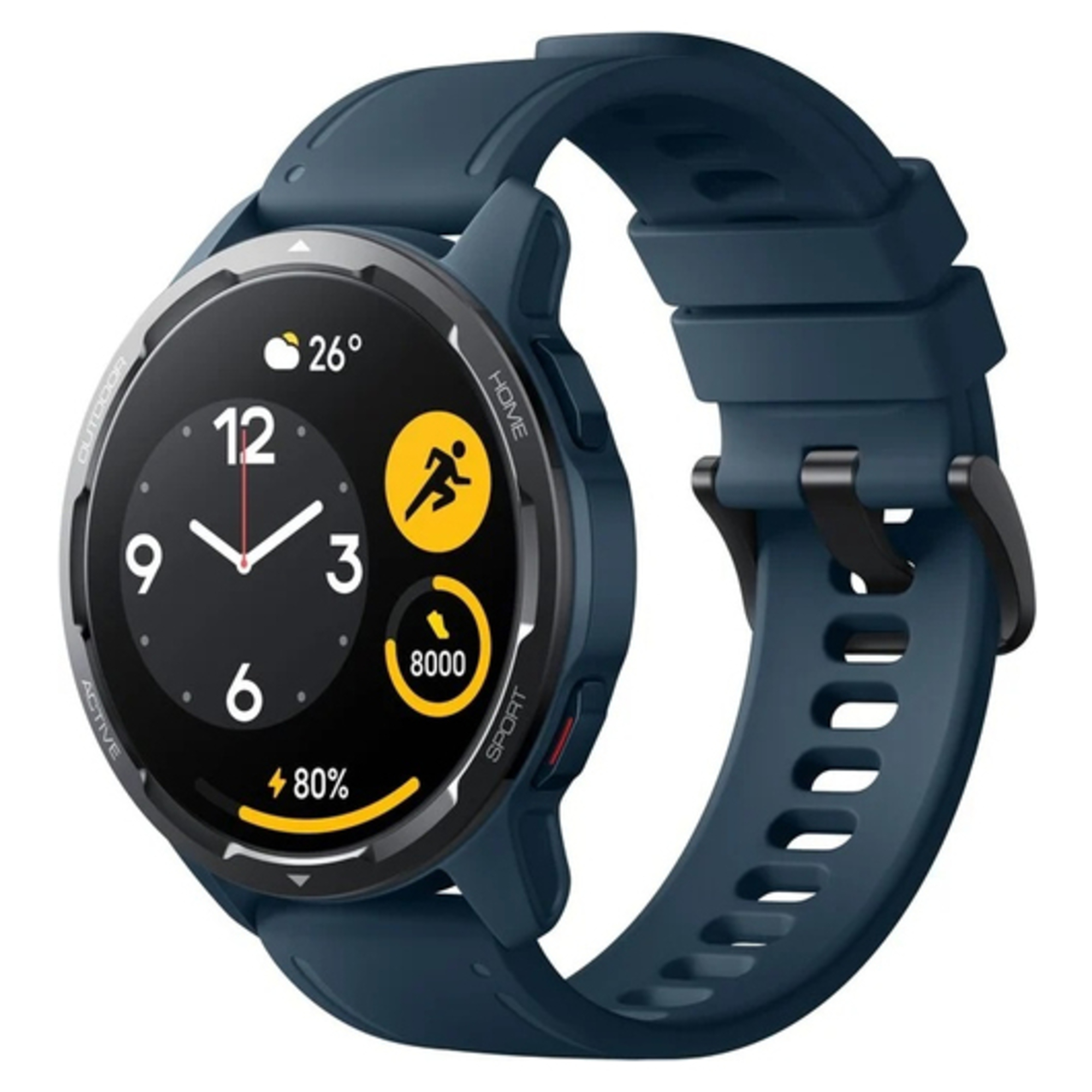 Watch S1 Active - Montre connectée (1.43 ) 3,63 cm AMOLED 46 mm GPS (satellite), Bleu - Neuf