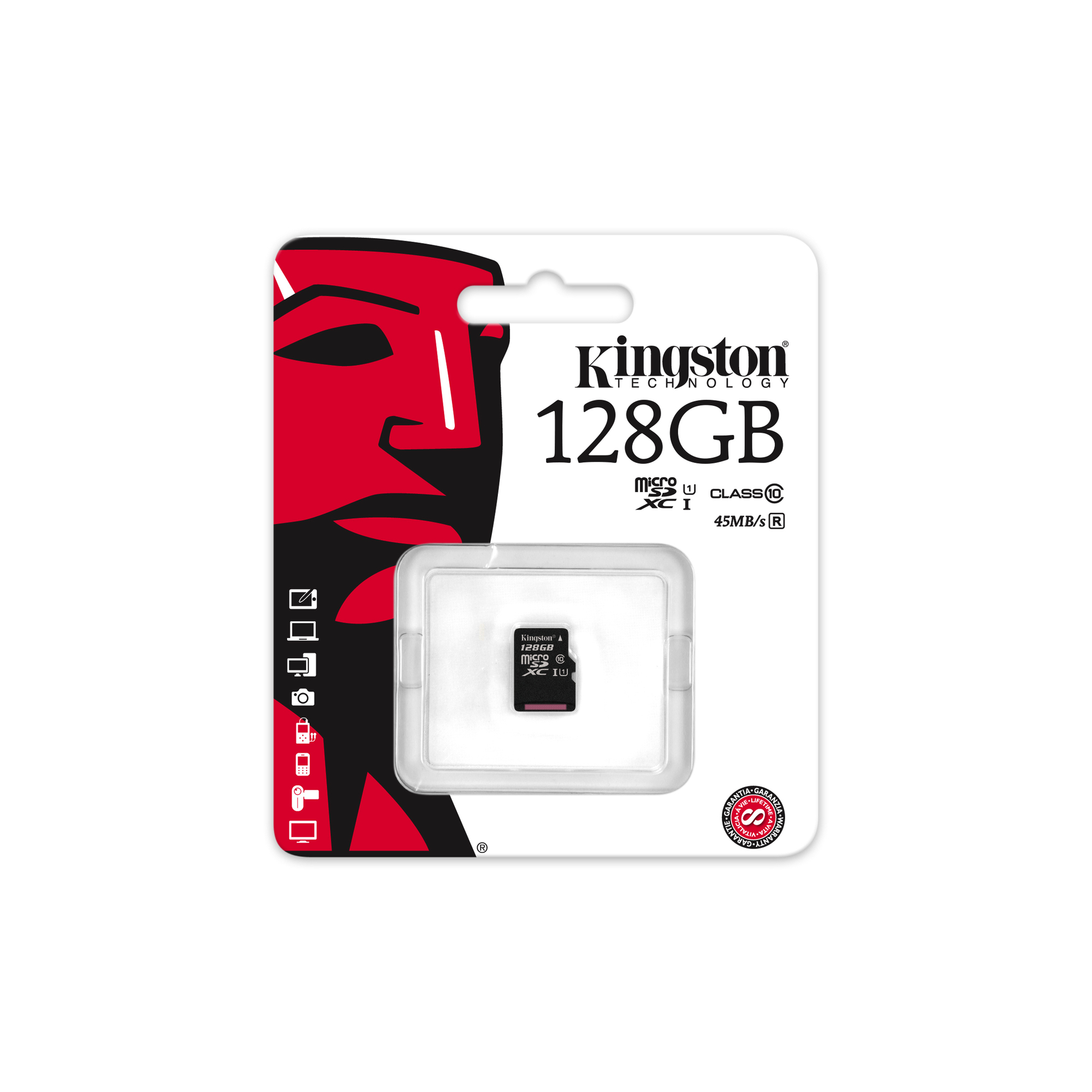Kingston Technology microSDXC Class 10 UHS-I Card 128GB 128 Go Classe 10 - Neuf