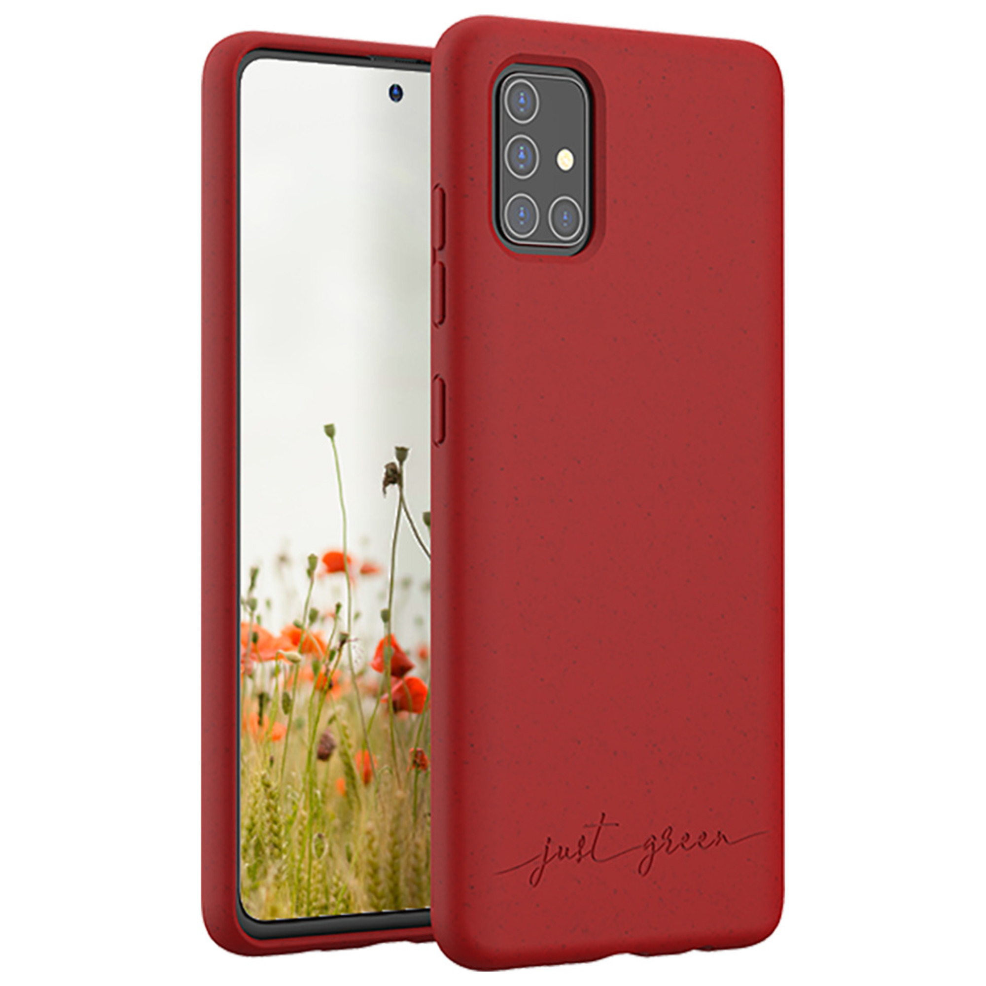 Carcasa biodegradable roja para Samsung G A51 Just Green - nuevo