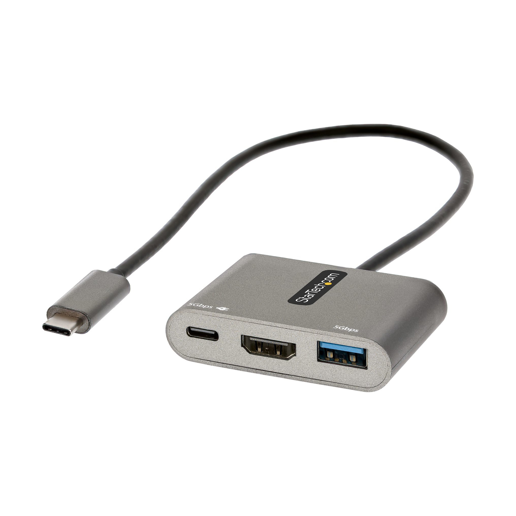 StarTech.com Hub USB C vers 4K 60Hz HDMI + 2 ports USB 1 x USB Type A + 1 x USB Type C avec Power Delivery - vue 3