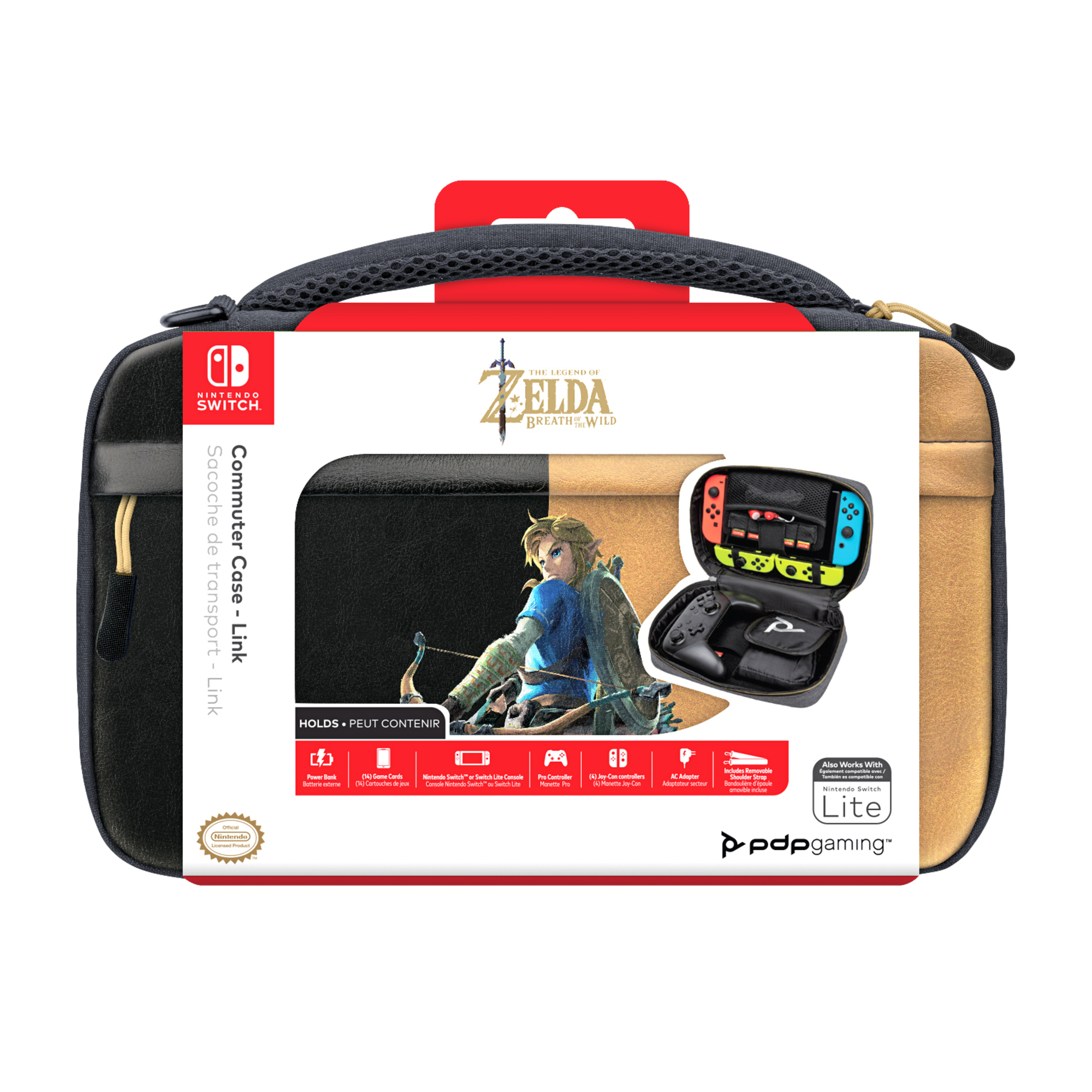 Boîtier robuste Hyrule Hero Link Nintendo Noir, Marron - Neuf