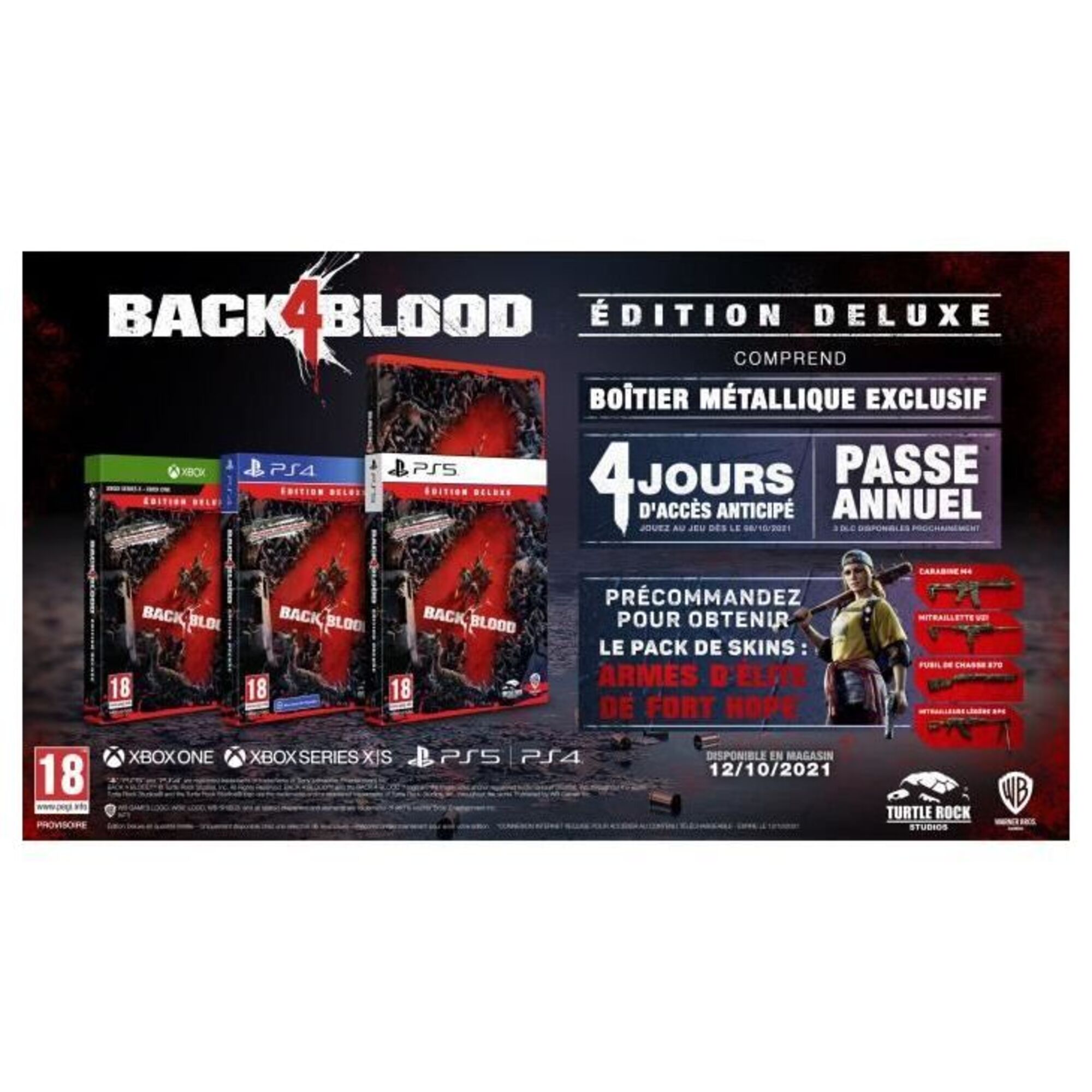 Back 4 Blood - Edition Deluxe Jeu PS4 - Neuf