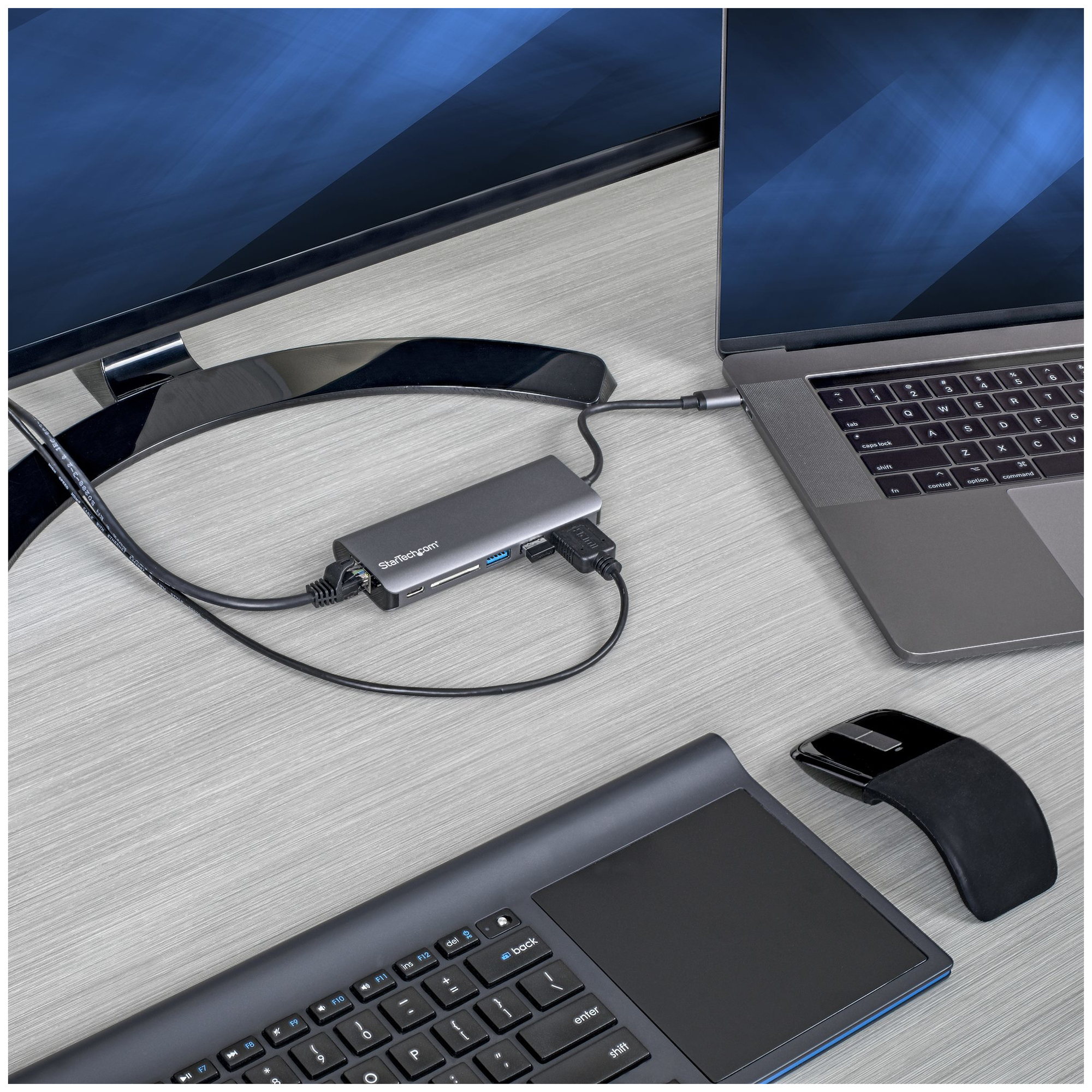 StarTech.com Adaptateur multiport AV numérique USB C avec HDMI 4K Lecteur de carte SD et PD - vue 3