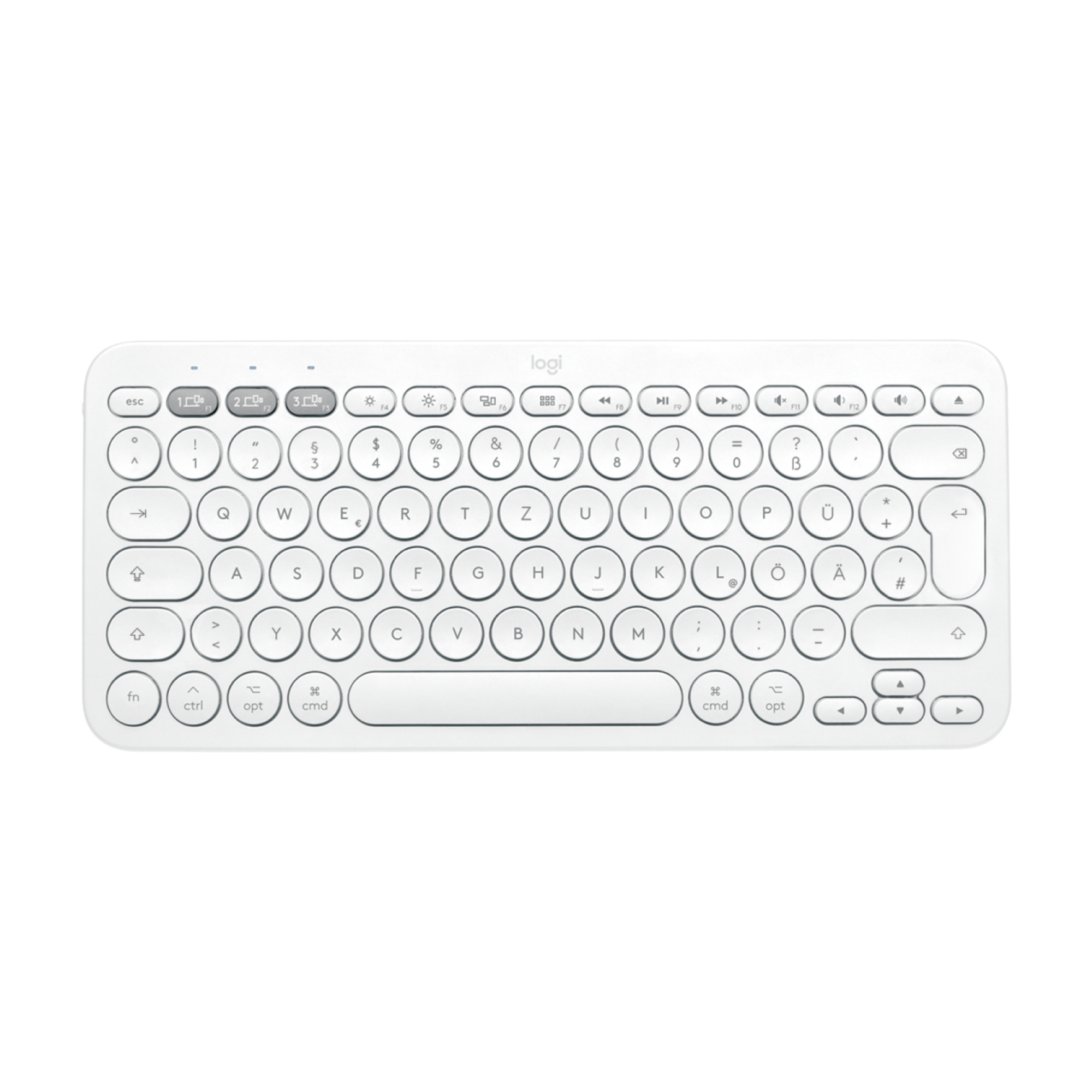 Logitech K380 for Mac Multi-Device Bluetooth Keyboard clavier Universel AZERTY Français Blanc - Neuf