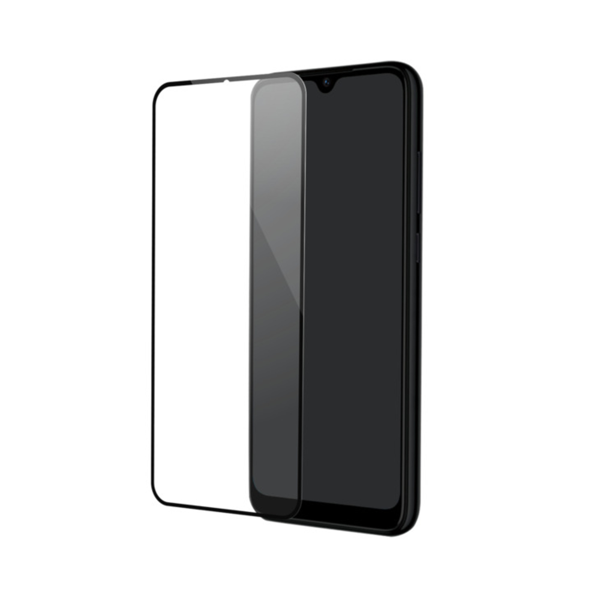 Protection d'écran en verre trempé (100% de surface couverte) pour Xiaomi Redmi Note 8T, Noir - Neuf