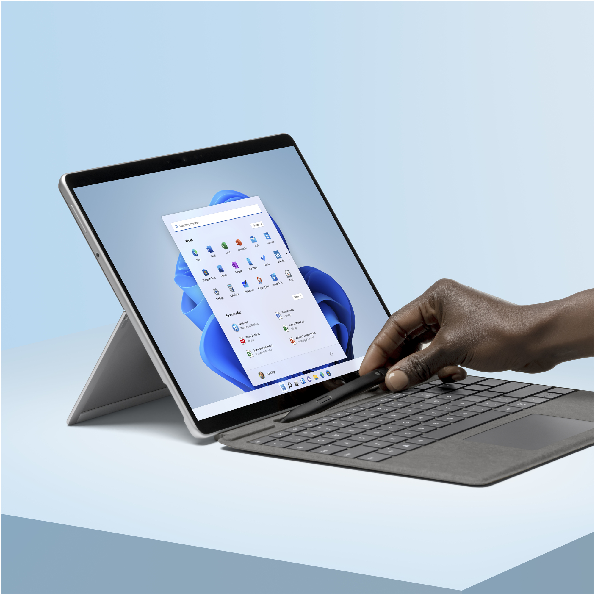 Microsoft Surface Pro Signature Keyboard with Slim Pen 2 Platine Microsoft Cover port AZERTY Français - Neuf