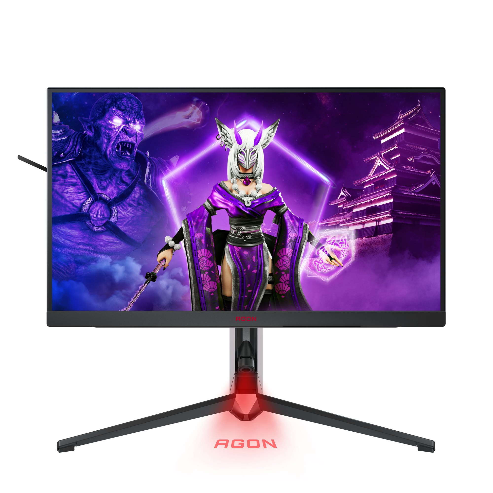 AOC AG274QXM écran plat de PC 68,6 cm (27 ) 2560 x 1440 pixels Quad HD LED Noir, Rouge - Neuf