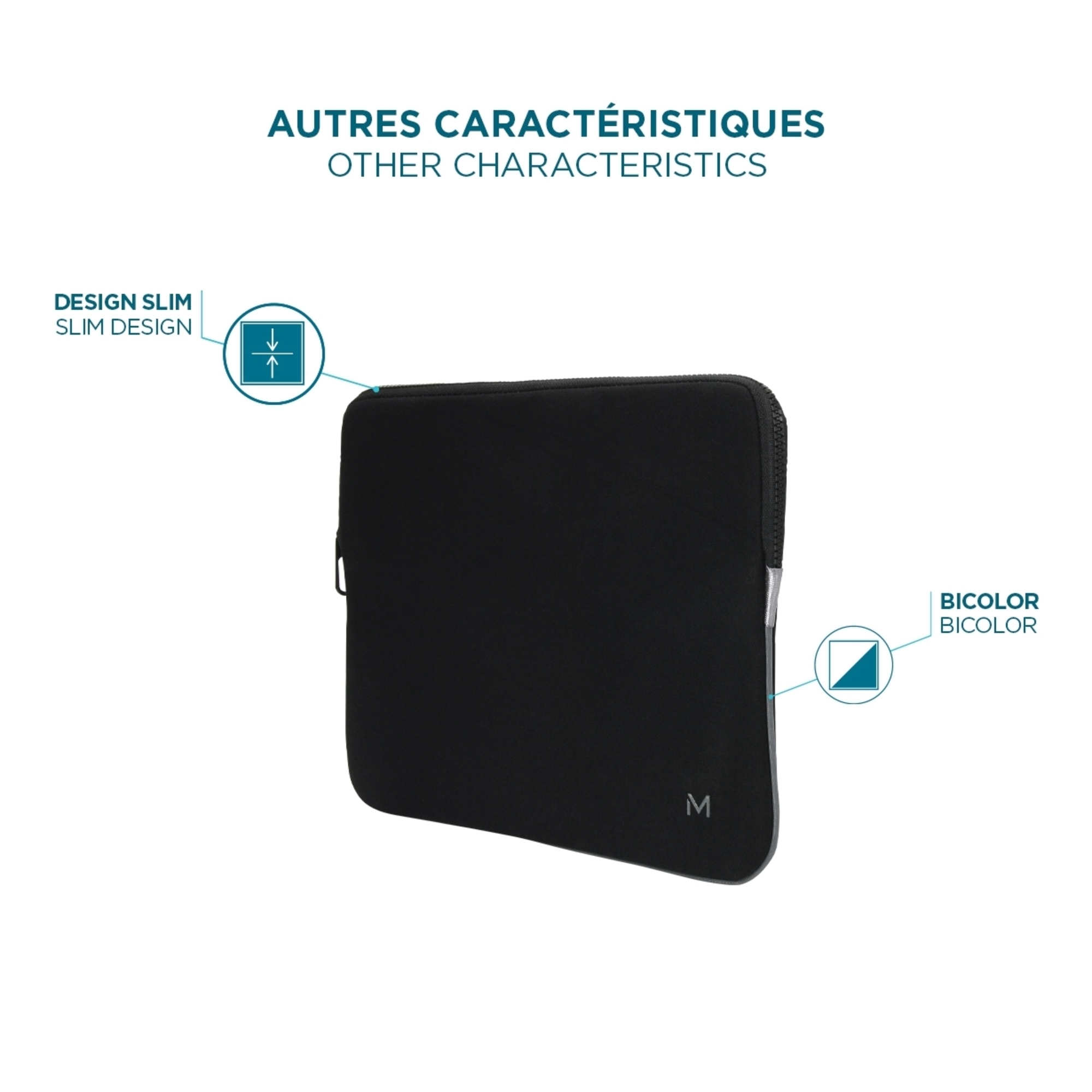 Housse à Mémoire de Forme pour Ordinateur 12.5 14 Pochette Protection PCNotebook Compatible MacBook AirPro 13.3 Intérieur Doux Neuf - vue 3