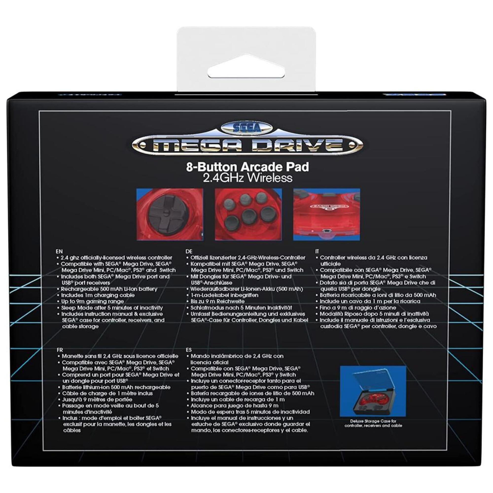 Retrobit Sega Mega Drive Manette CRIMSON 8 boutons sans fil 2.4Ghz Dongle USBPort d'Origine Neuf - vue 2