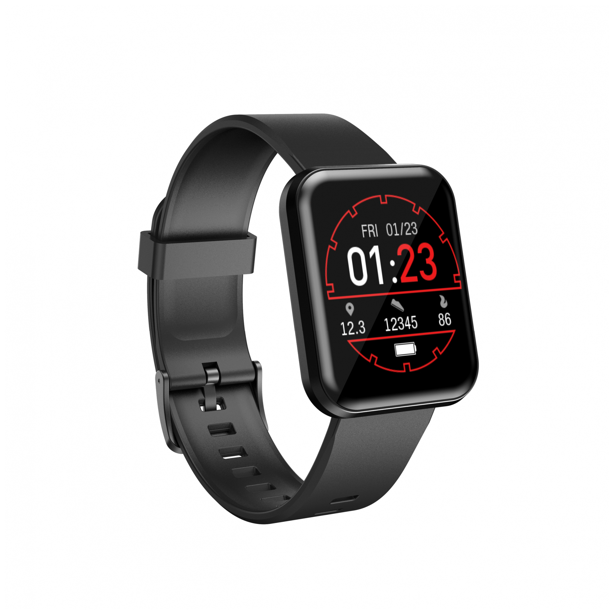 Montre Connectée Lenovo E1 Pro, Noir - Neuf