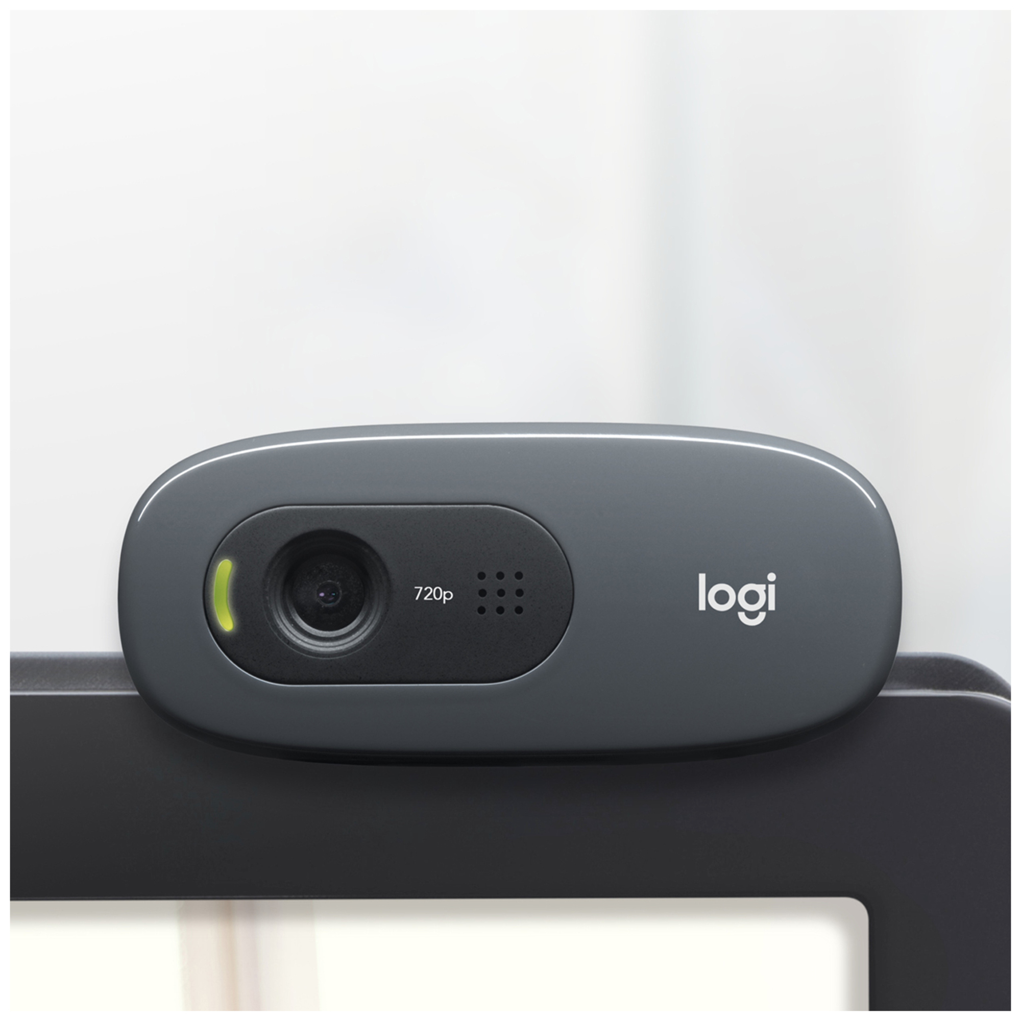 Logitech 960-001063 webcam 3 MP 1280 x 720 pixels USB Gris, Gris foncé - Neuf