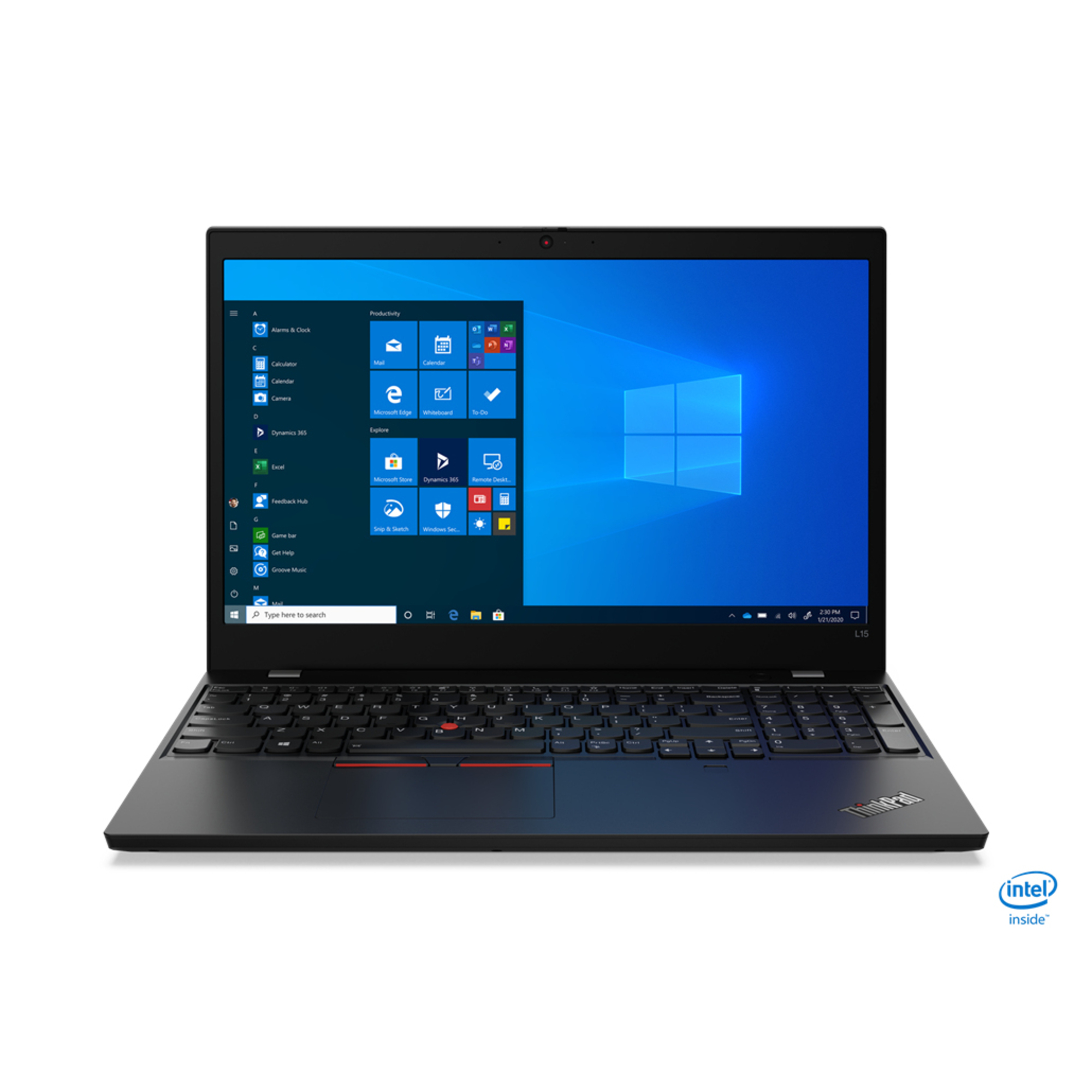 Lenovo ThinkPad L15 Gen 1 i5-10210U Ordinateur portable 39,6 cm (15.6 ) Full HD Intel® Core™ i5 8 Go DDR4-SDRAM 256 Go SSD Wi-Fi 6 (802.11ax) Windows 10 Pro Noir - Bon état