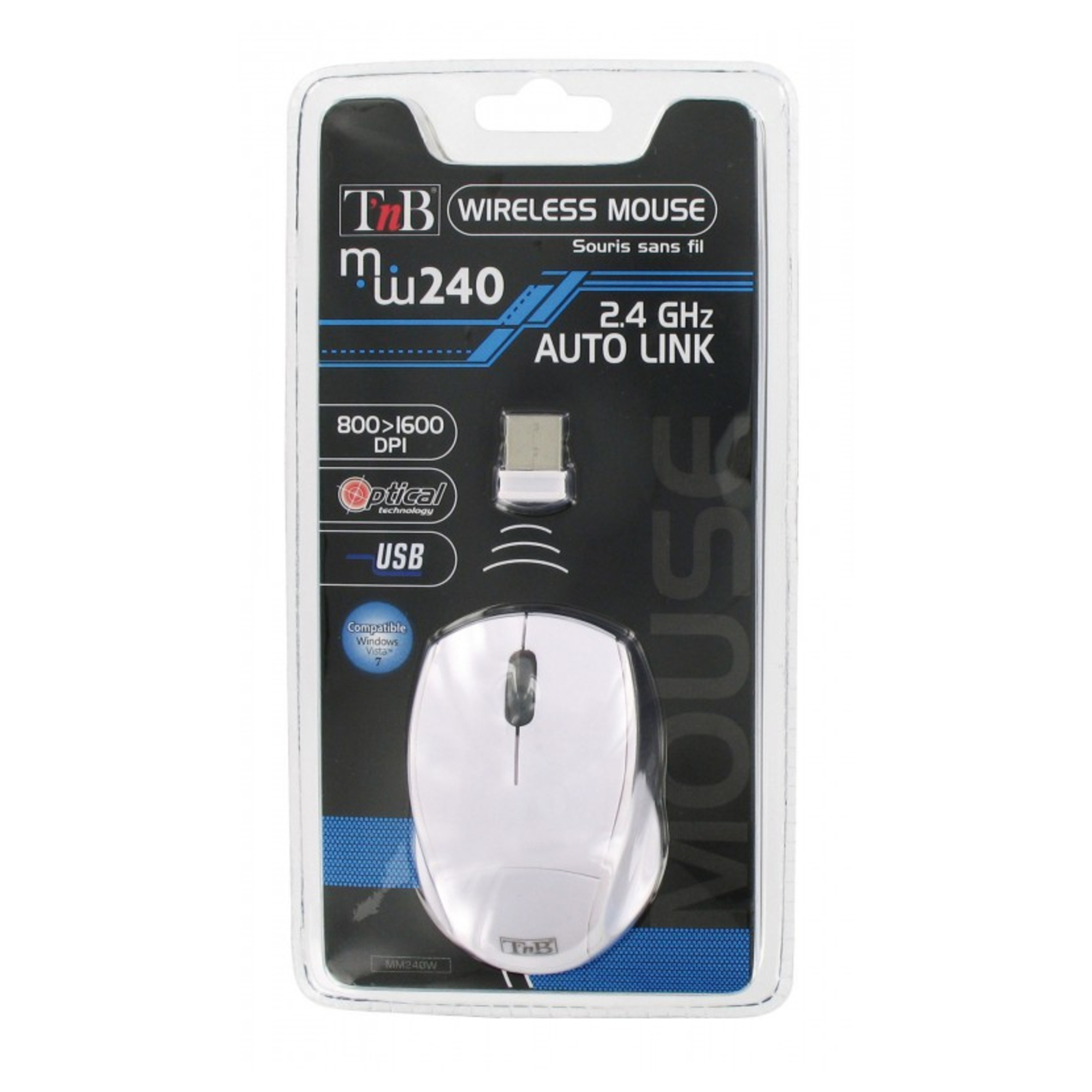 T'nB MM240 Bureau RF sans fil Optique 1600 DPI - vue 2