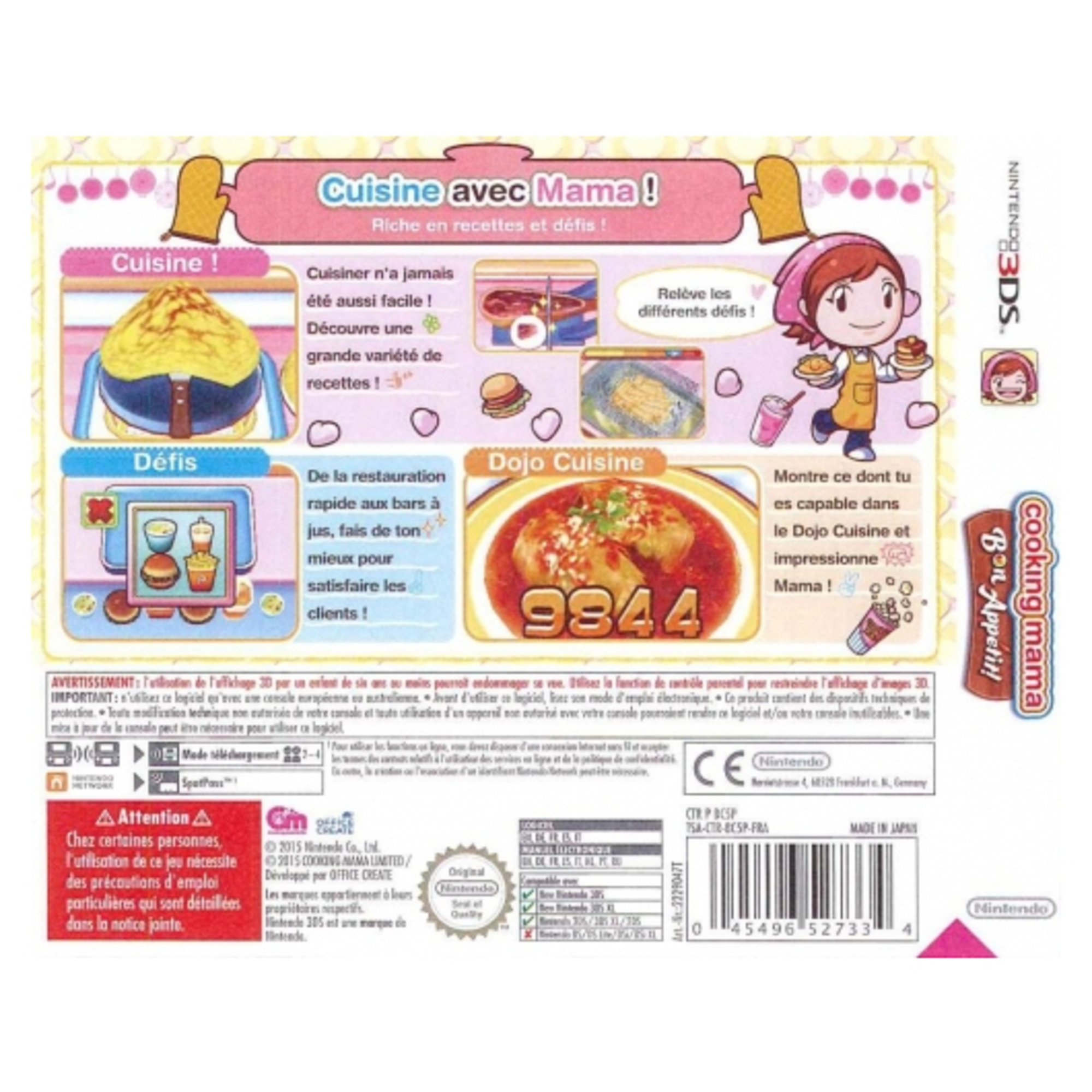 Nintendo Cooking Mama 5: Bon Appetit!, 3DS Standard Français Nintendo 3DS - Neuf