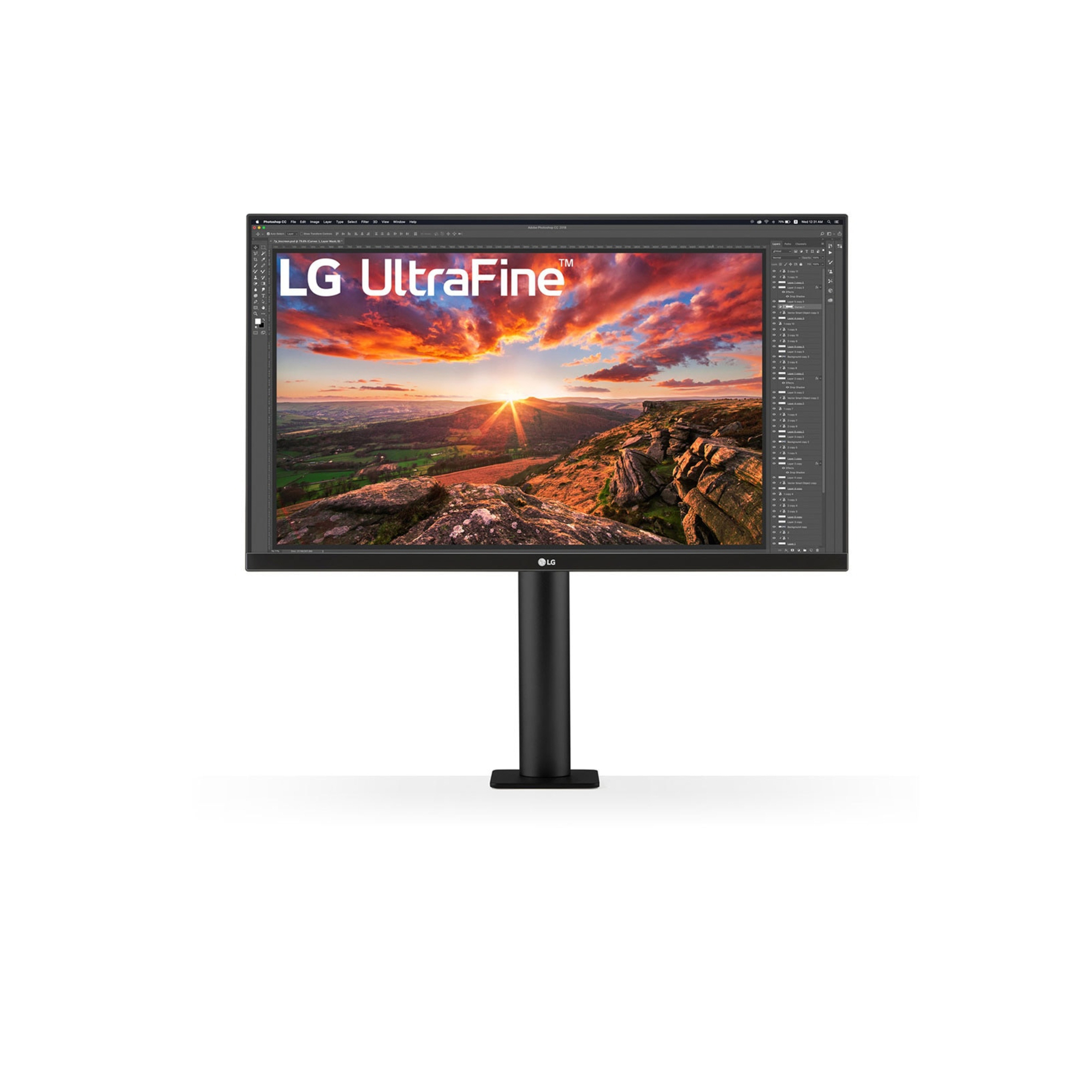 LG UltraFine Ergo 68,6 cm (27 ) 3840 x 2160 pixels 4K Ultra HD LED Noir - Neuf