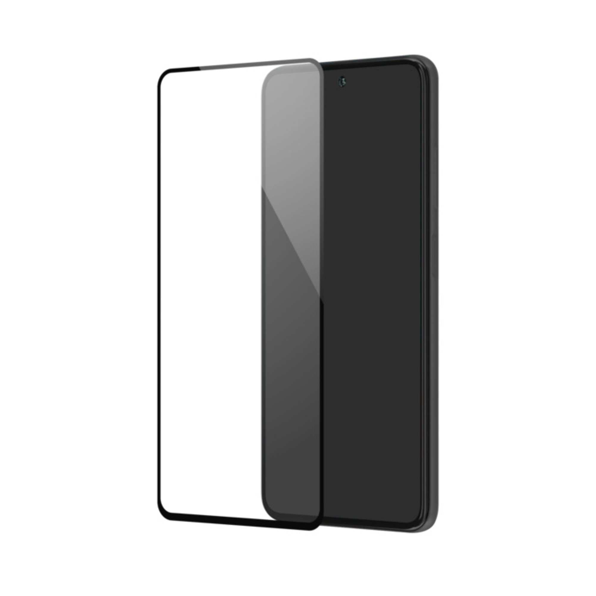 Protection d'écran en verre trempé (100% de surface couverte) pour Xiaomi Redmi Note 9 Pro, Noir - Neuf