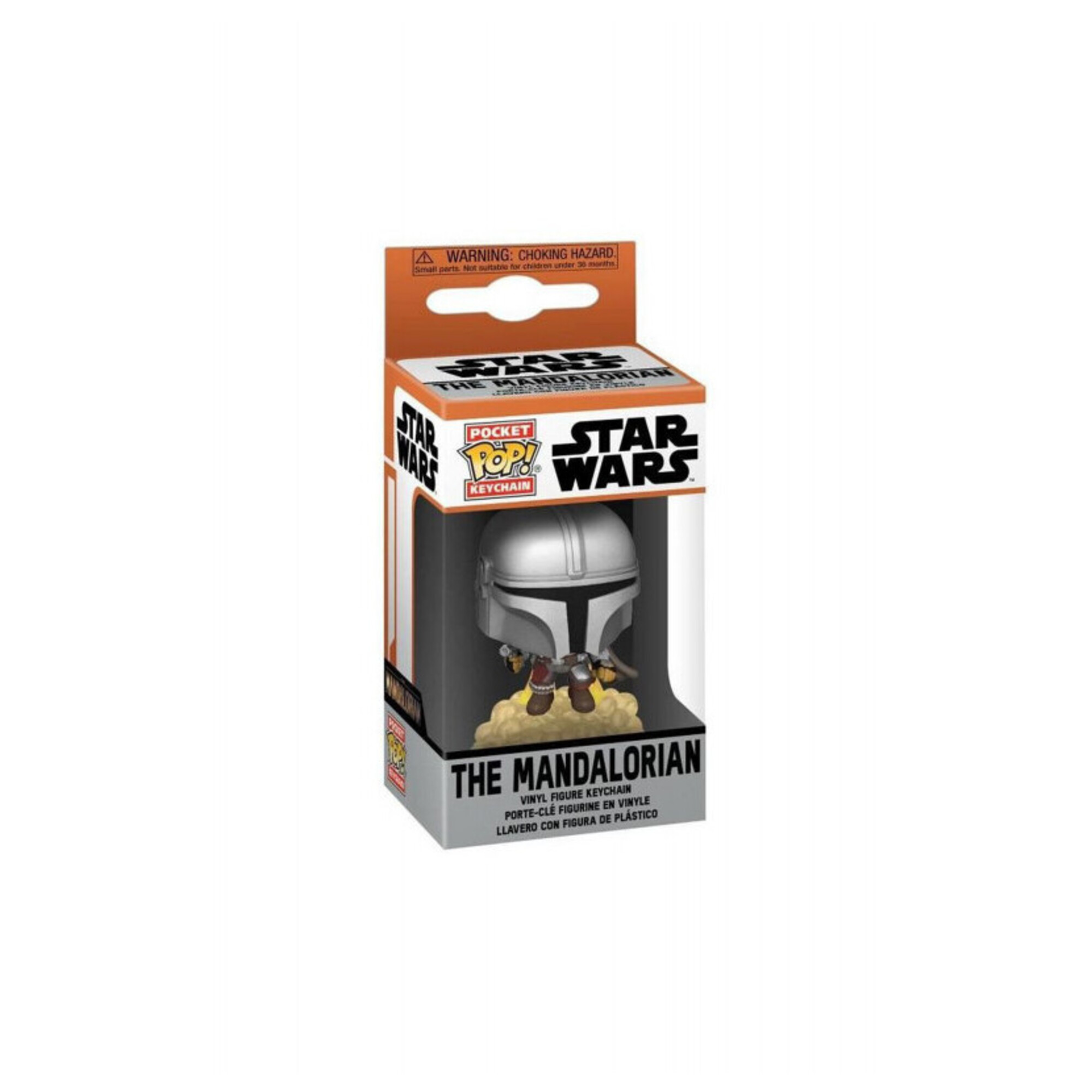 Figurine Funko Pop Keychain Mandalorian Mando with Blaster Neuf - vue 2