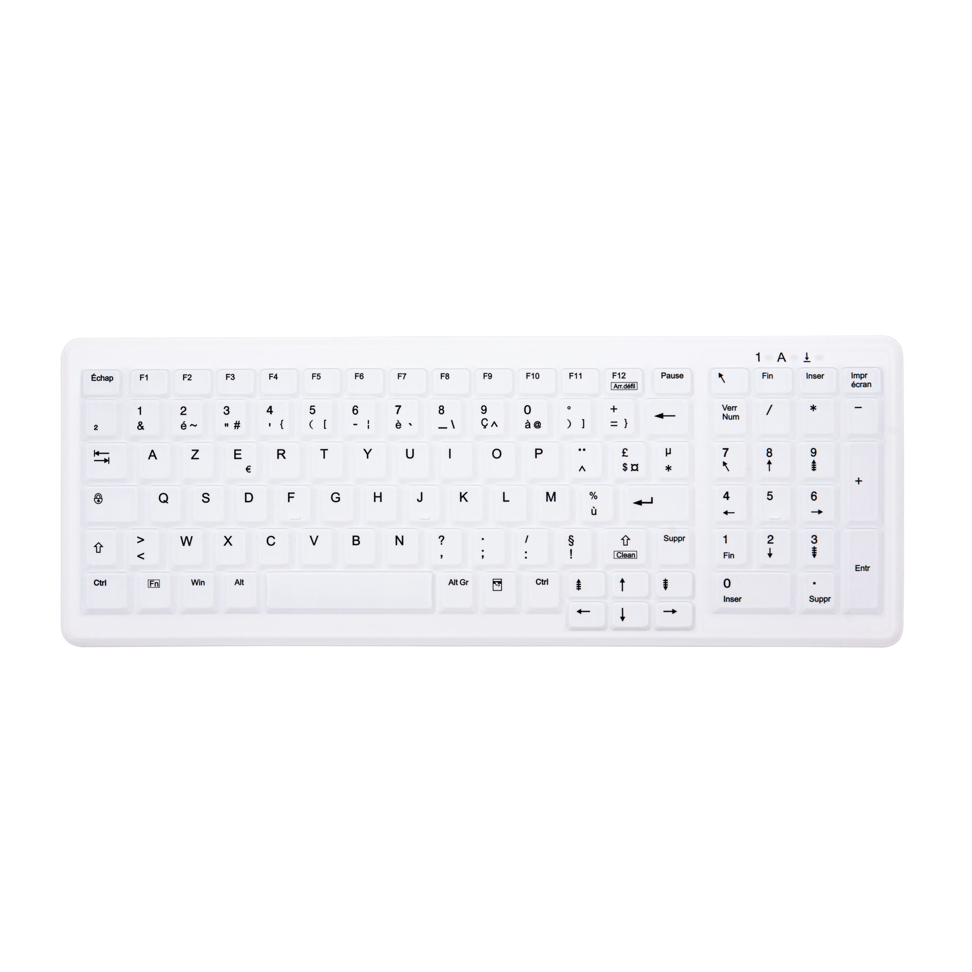 CHERRY AK-C7000 clavier Médical RF sans fil AZERTY Français Blanc - Neuf