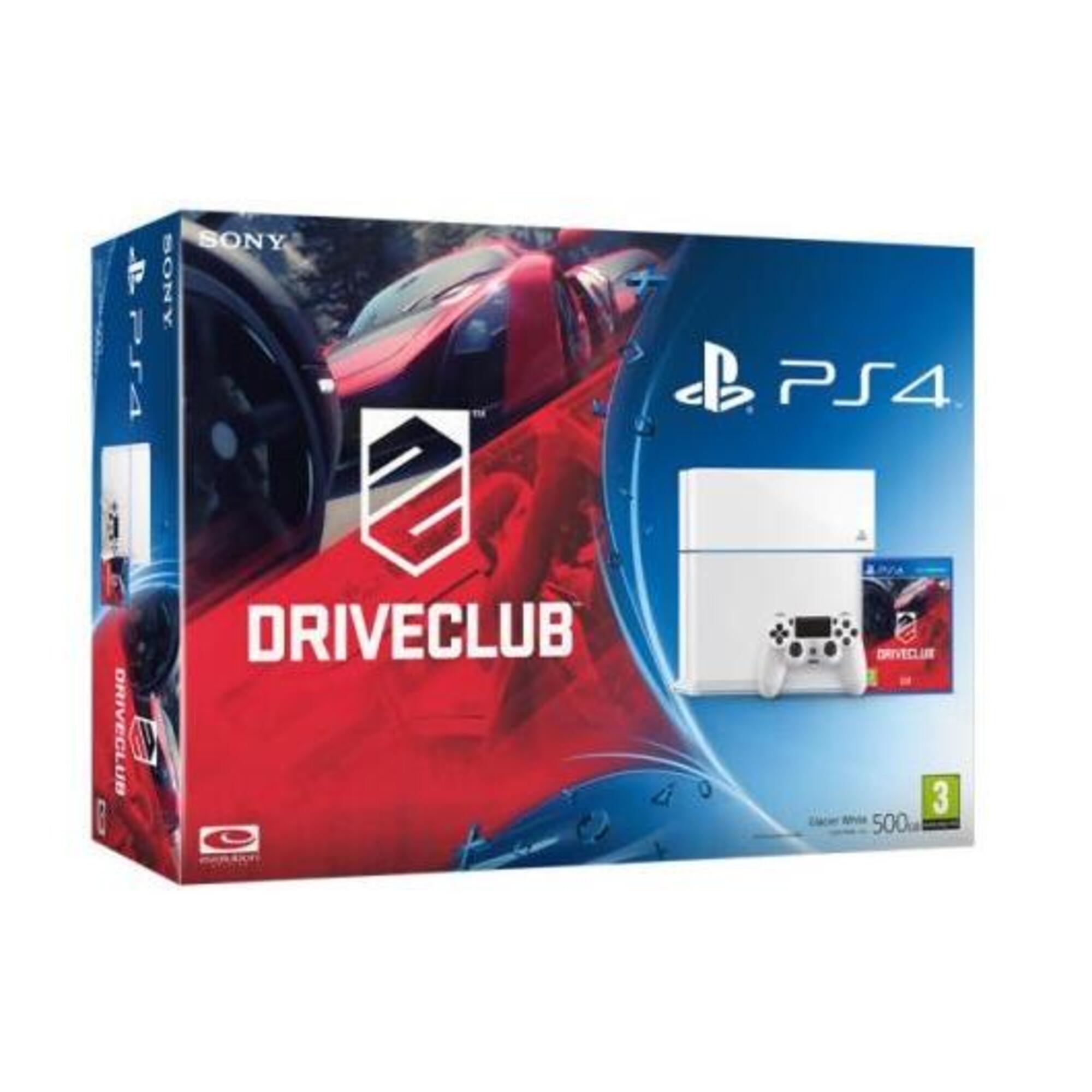 Console PS4 500 Go Blanche + DriveClub - Très bon état