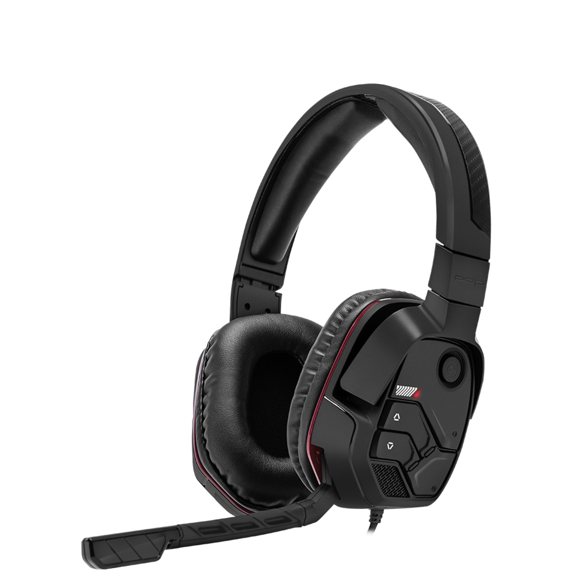 Casque Avec fil Arceau Afterglow LVL 6 + Noir, Rouge - Neuf