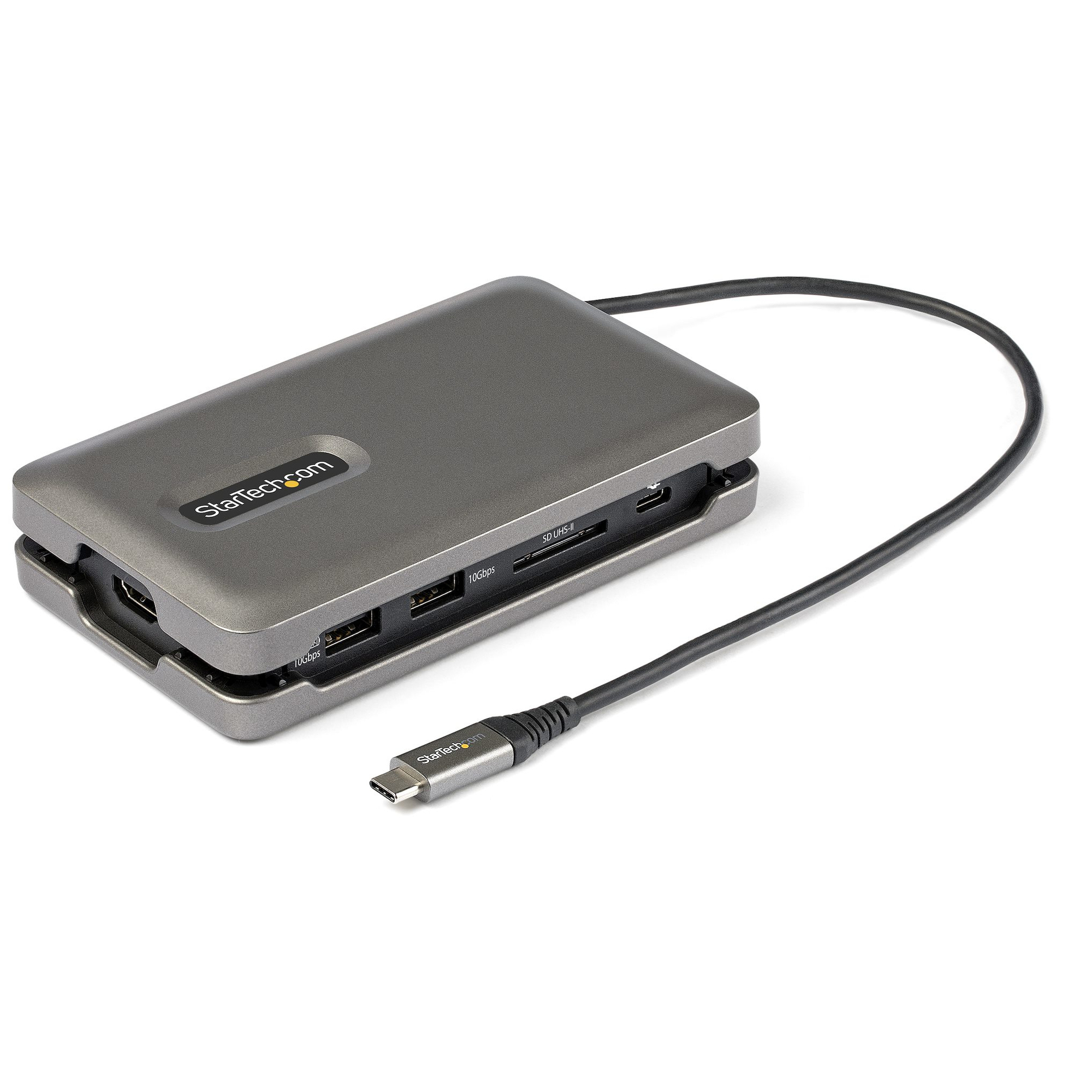 StarTech.com Adaptateur multiport USB C vers HDMI 4K 60 Hz Hub USB 2 ports SDmicroSD et Power Delivery - vue 2