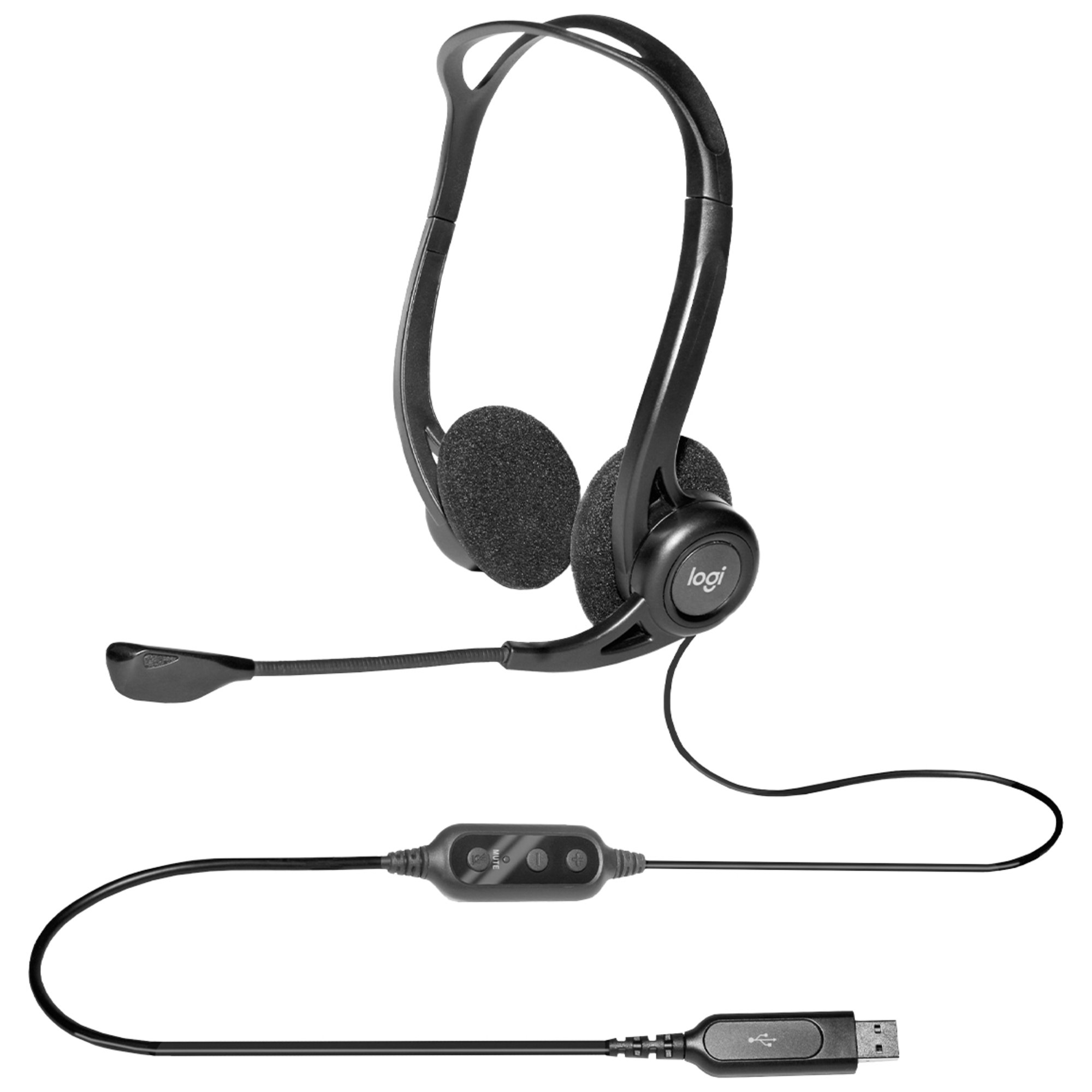 Logitech 960 Casque Avec fil Arceau Appels/Musique USB Type-A Noir - Neuf