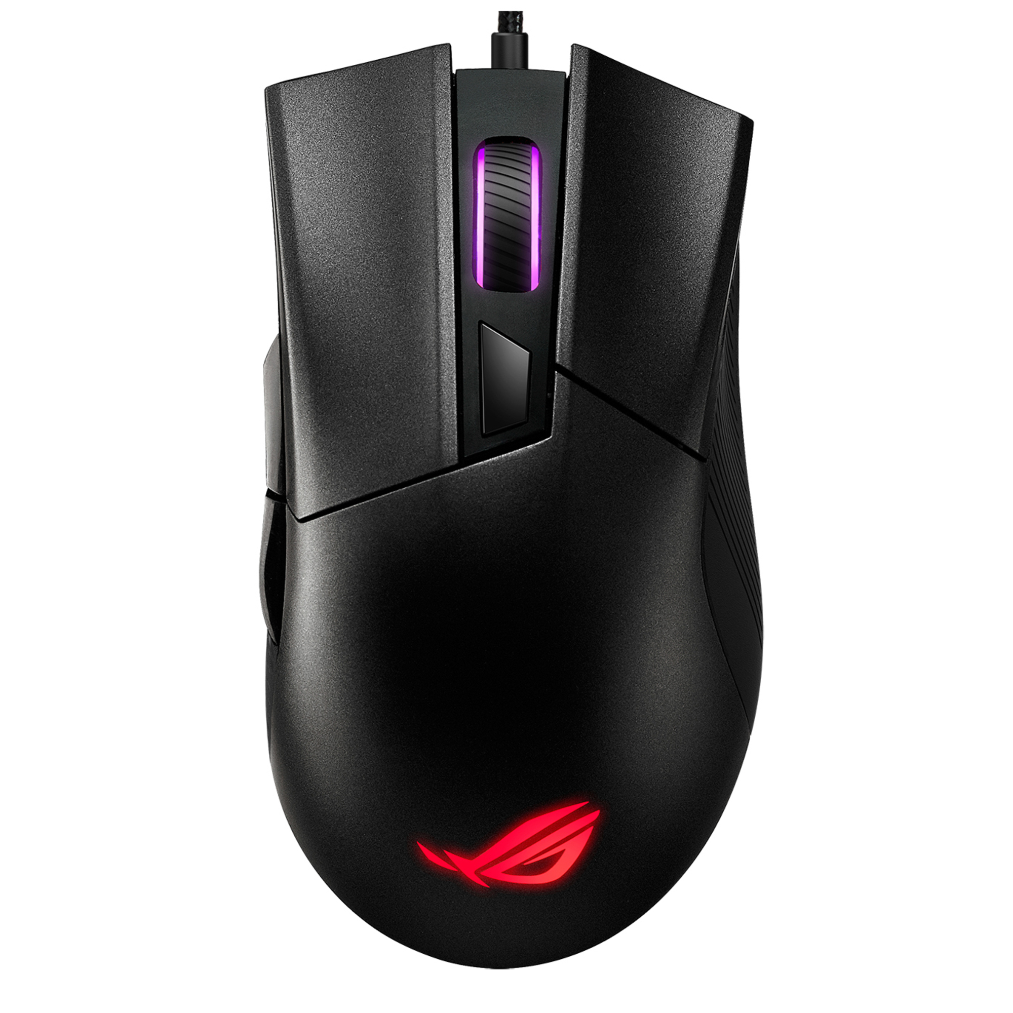 ASUS ROG Gladius II Core Lightweight Ergonomic Wired Optical Gaming Mouse with 6200 DPI Sensor ROG Exclusive Switch Socket Design and Aura Sync Lighting - vue 2