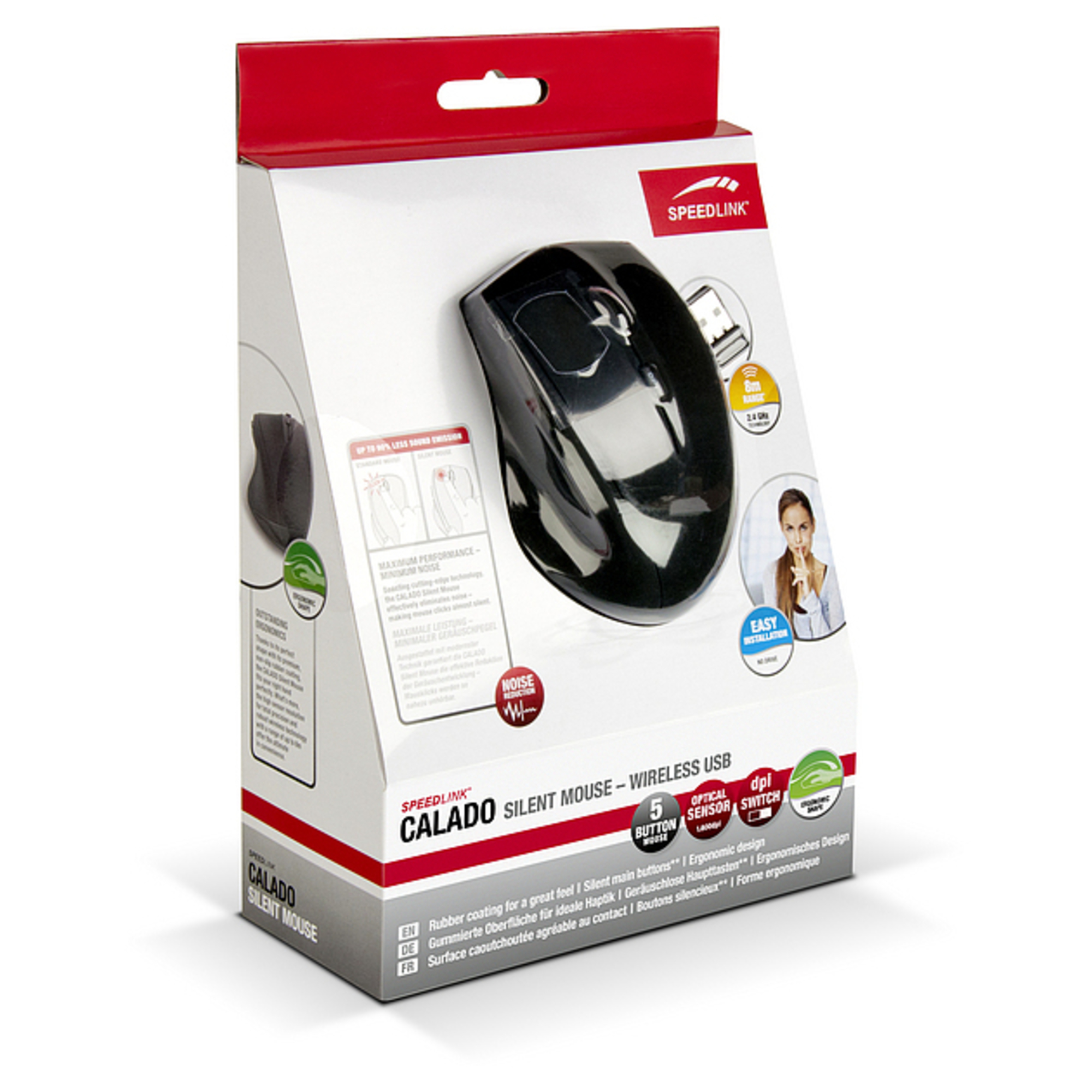 SPEEDLINK CALADO Bureau RF sans fil 1600 DPI Neuf - vue 2