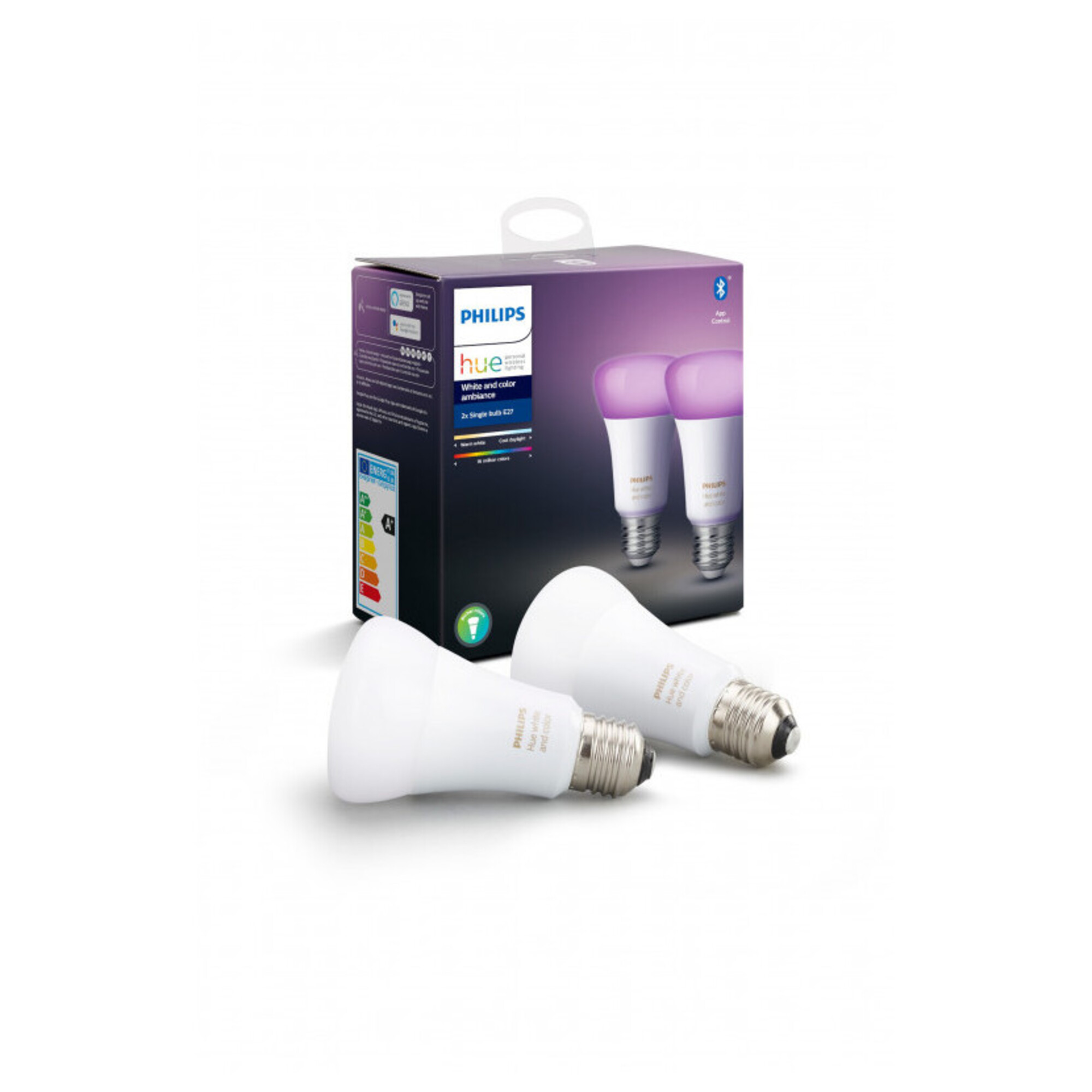 White & Color Ambiance E27 (Doppelpack, ersetzt 60 Watt) - Neuf