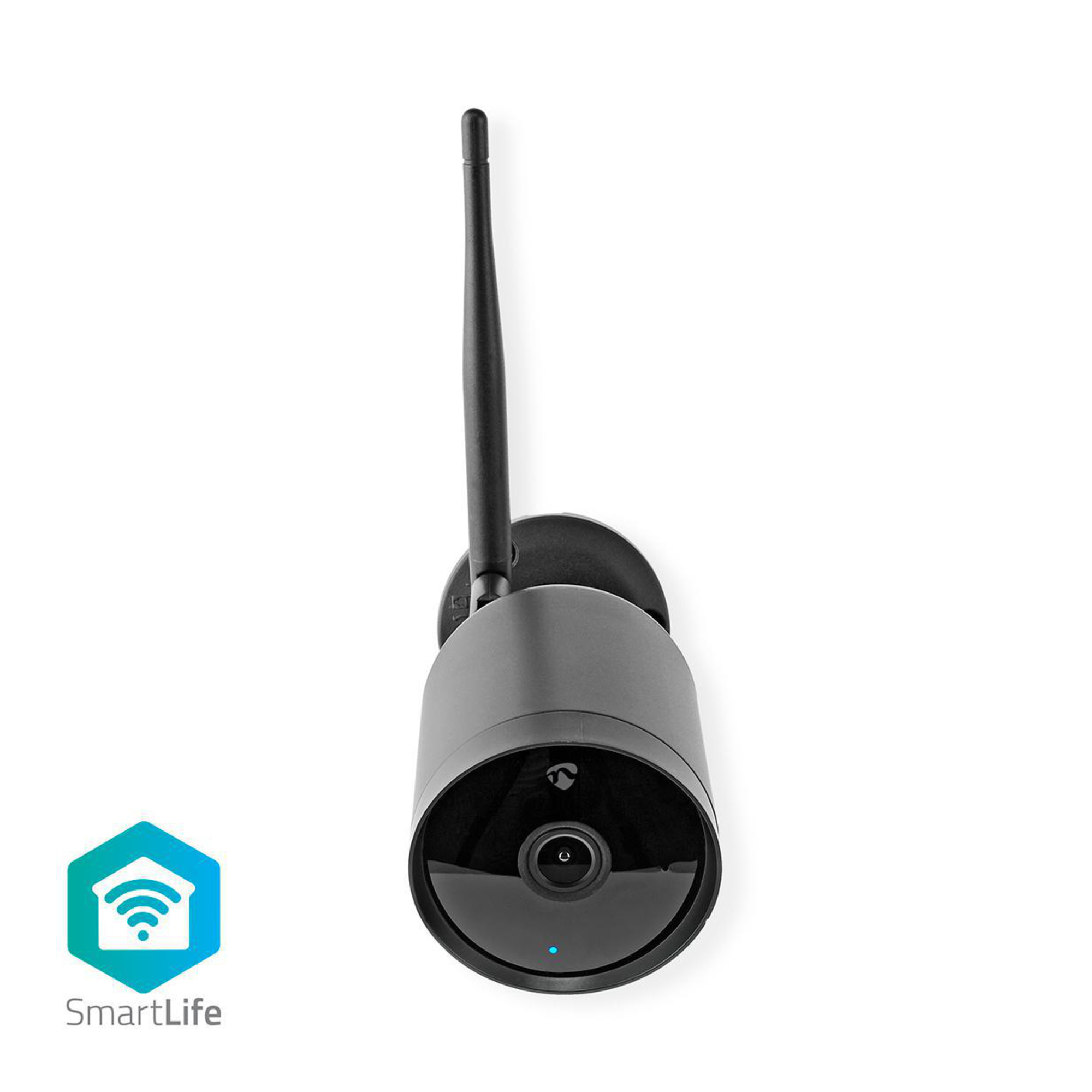 Nedis WiFi Smart Outdoor IP camera | Full HD | Metalen behuizing | Waterdicht IP65 Balle forme Caméra de sécurité IP Extérieure 1920 x 1080 pixels Plafondmur Neuf