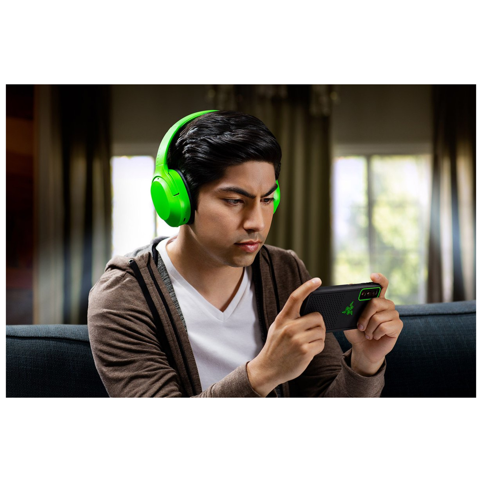 Razer Opus X Casque Sans fil Arceau Jouer USB Type-C Bluetooth Vert - Neuf