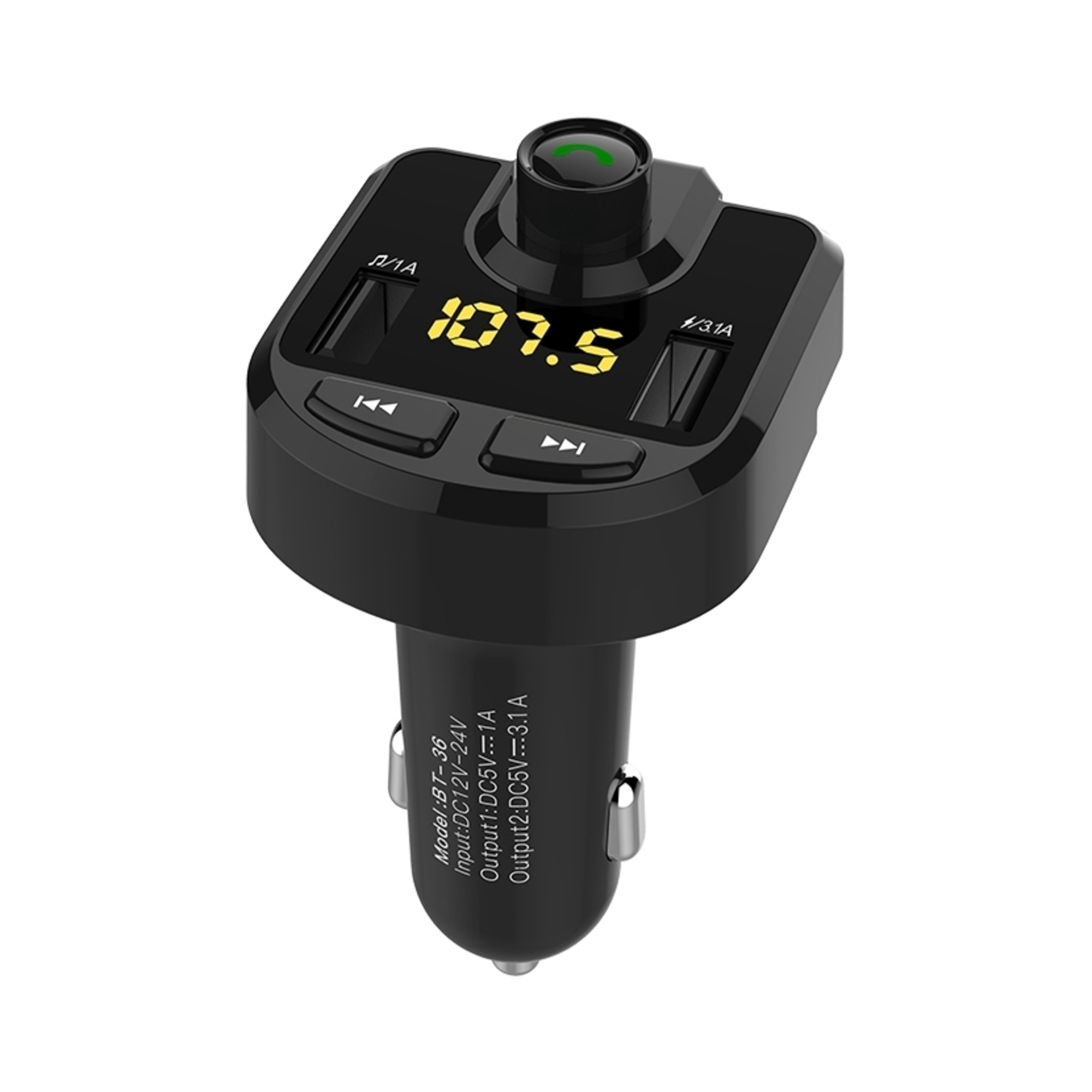 Transmetteur FM Bluetooth Syncwire 5.4 - Charge Rapide 66W - Double Micro - Voiture