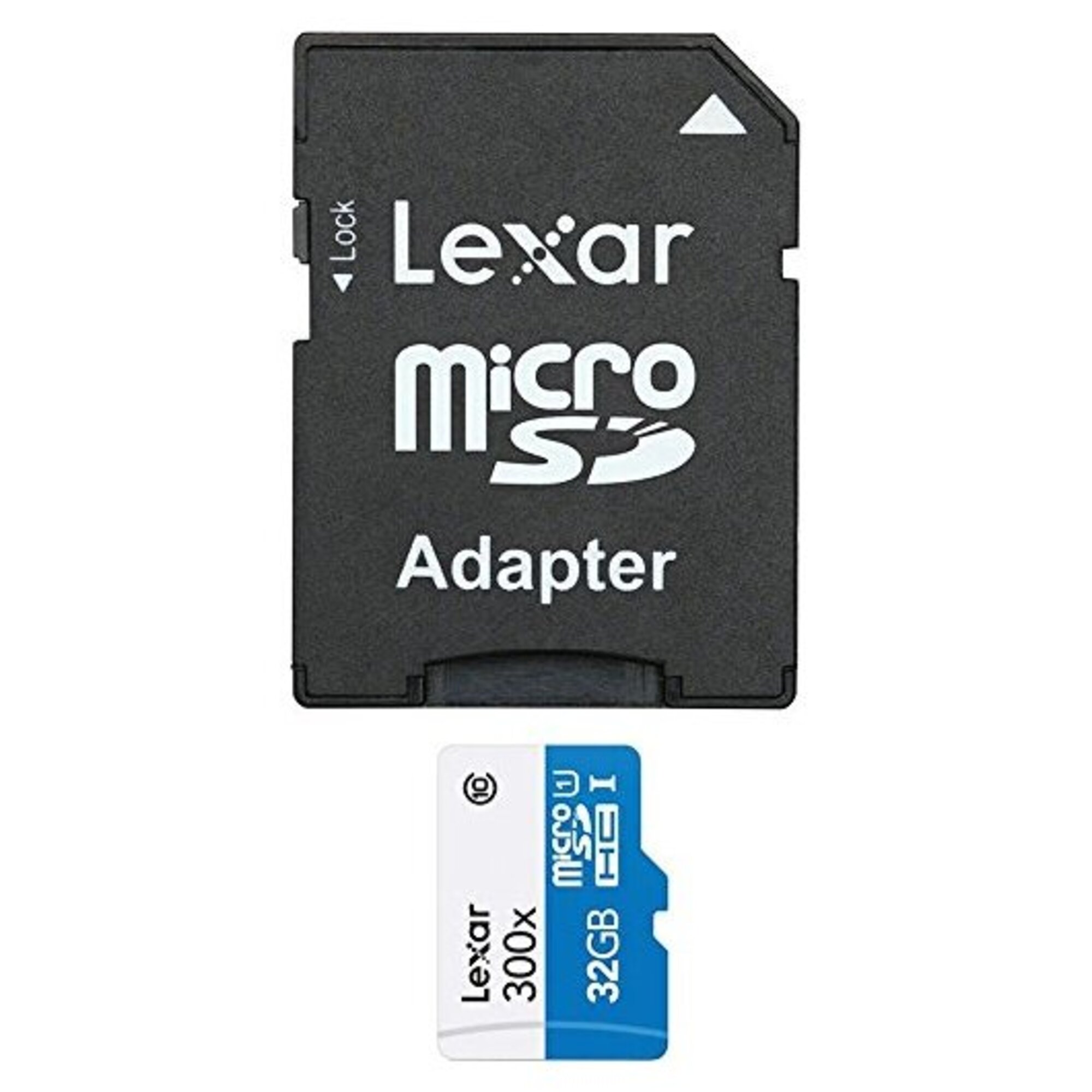 Lexar carte micro-sdhc 32 go class 10 300x avec adaptateur / lecteur de carte Noir - vue 3