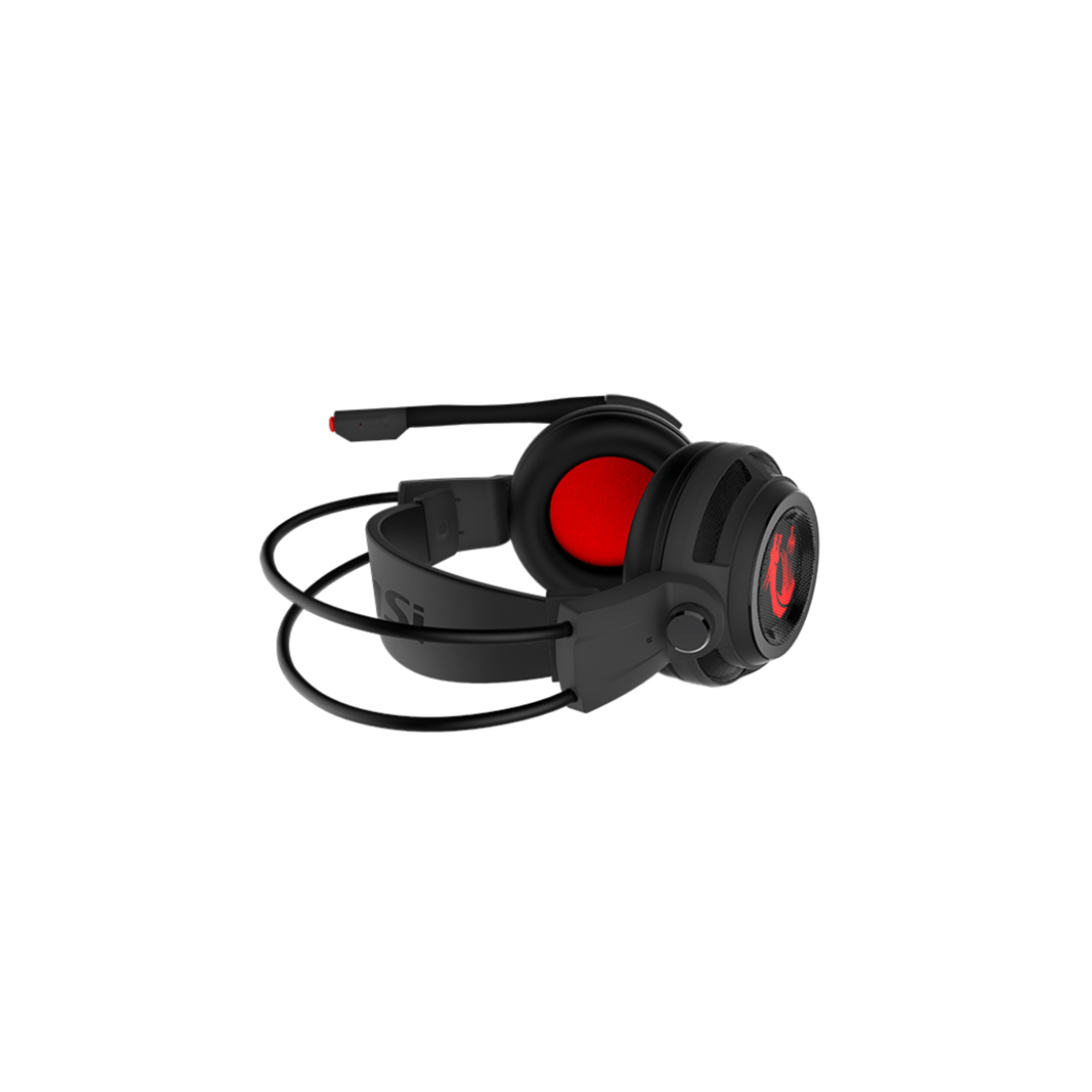 MSI DS502 Casque Avec fil Arceau Jouer Noir, Rouge - Neuf