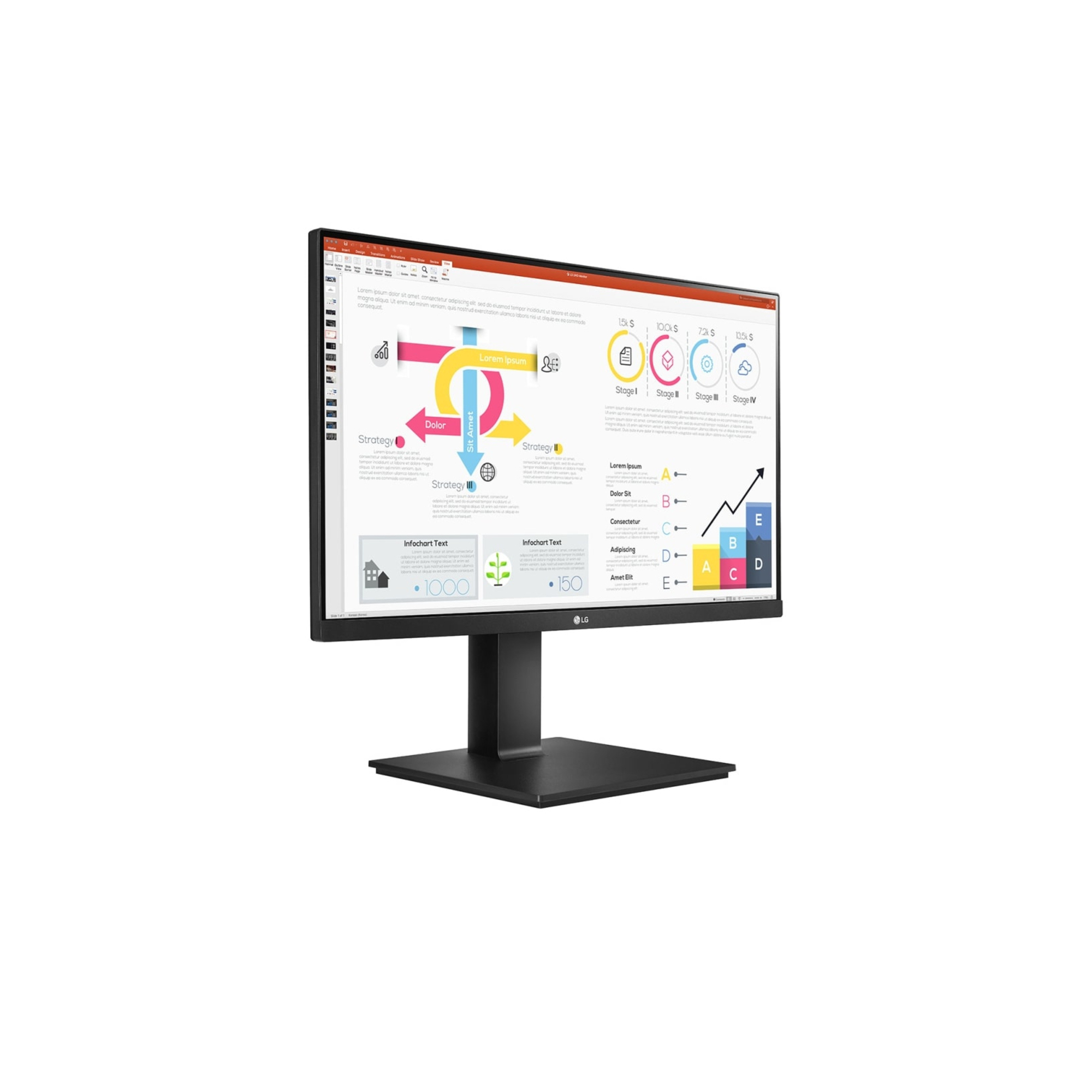 LG 24QP750-B écran plat de PC 60,5 cm (23.8 ) 2560 x 1440 pixels Quad HD LED Noir - Neuf