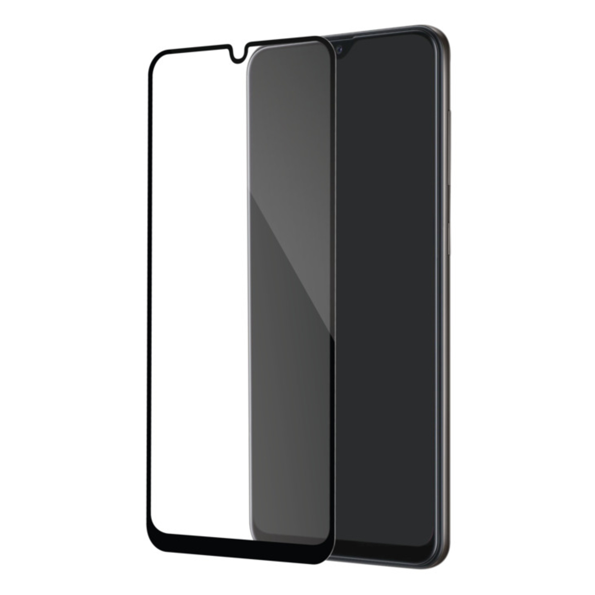 Protection d'écran en verre trempé (100% de surface couverte) pour Samsung Galaxy A20 2019, Noir - Neuf