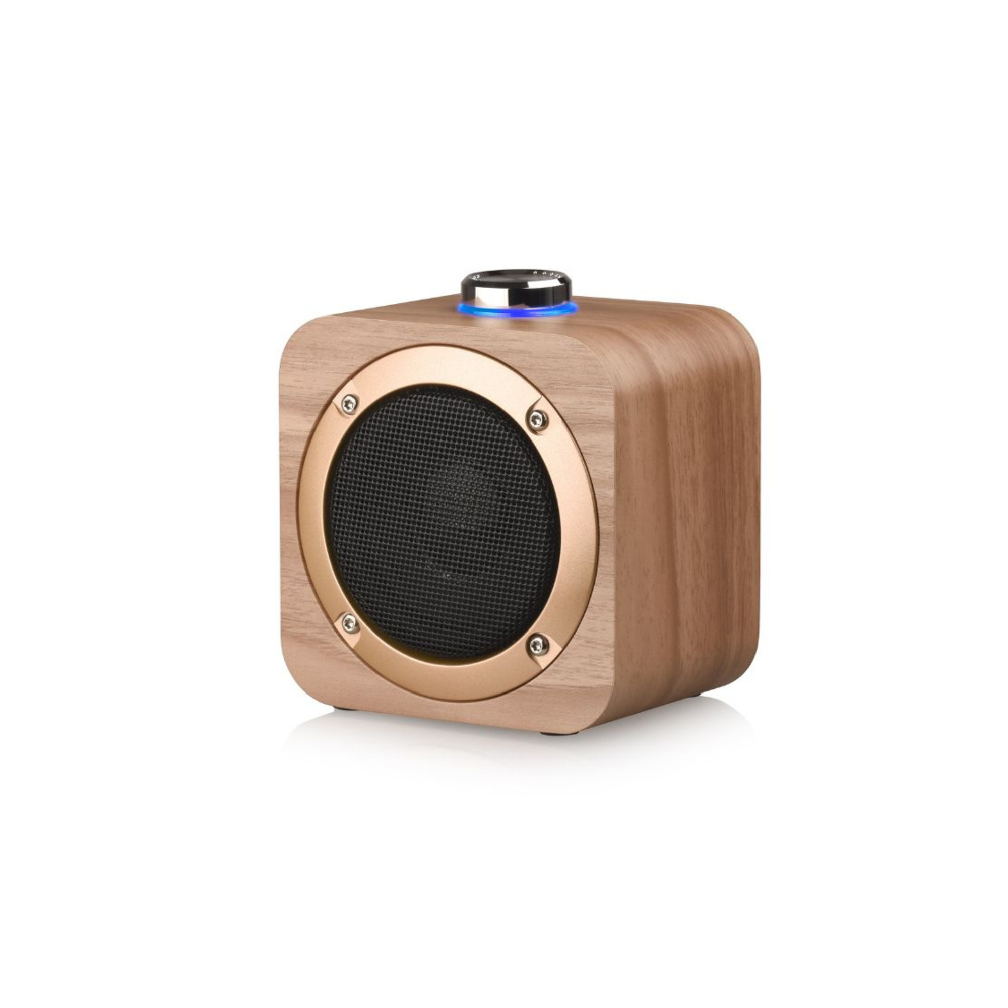 Enceinte Bluetooth Halterrego en bois BT V5.0 RMS batterie rechargeable de 1200mAh. Neuf