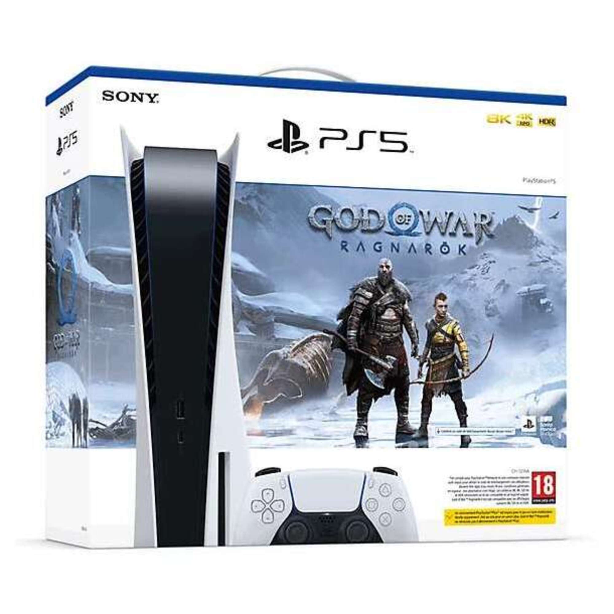 Pack PS5 & God of War Ragnarök Console de jeux Playstation 5 Standard Bon état
