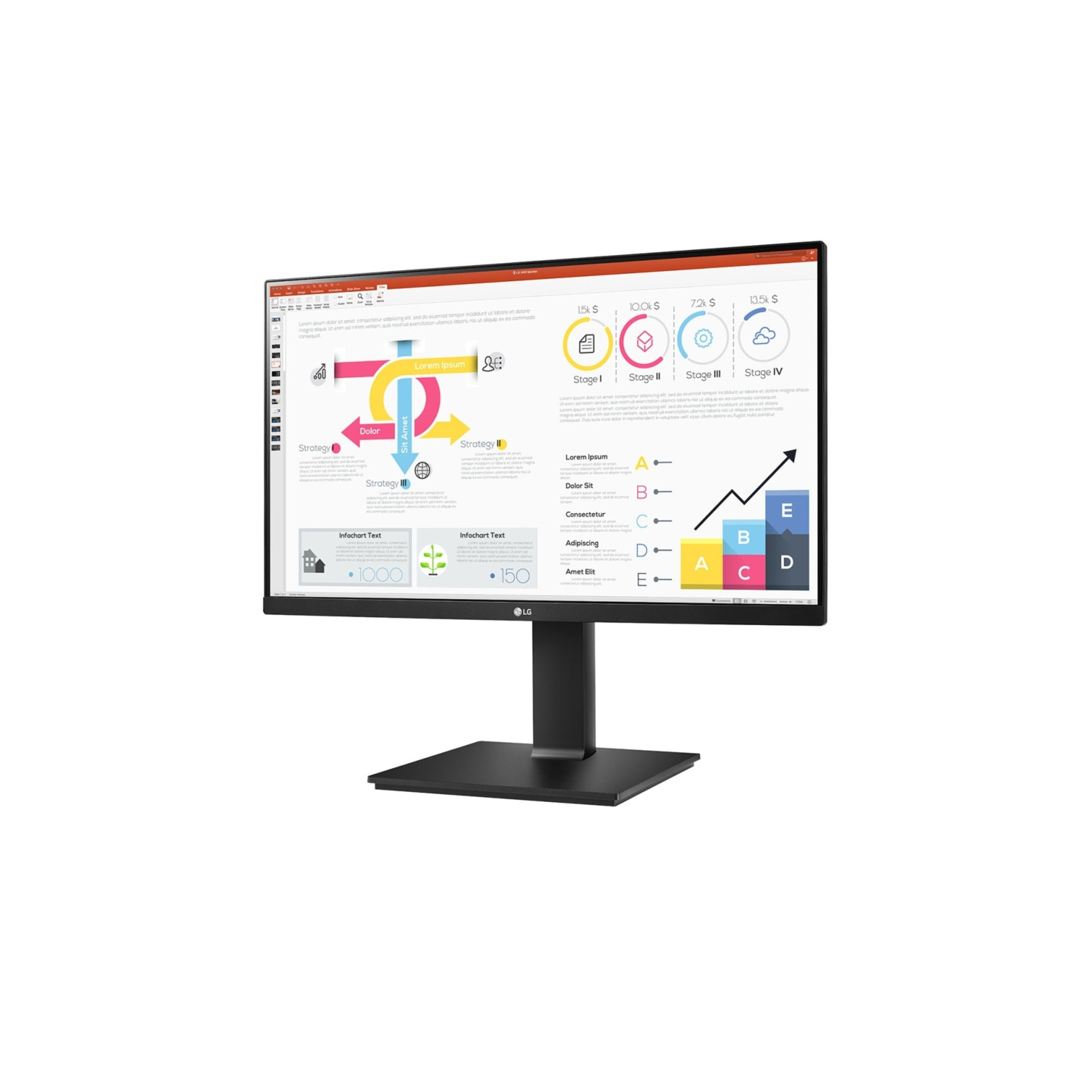 LG 24QP750-B écran plat de PC 60,5 cm (23.8 ) 2560 x 1440 pixels Quad HD LED Noir - Neuf