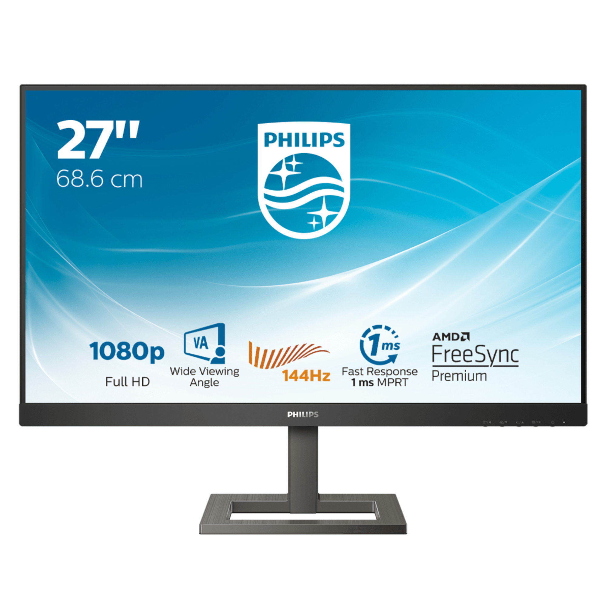 Philips E Line 272E1GAEZ/00 LED display 68,6 cm (27 ) 1920 x 1080 pixels Full HD Noir, Chrome - Neuf