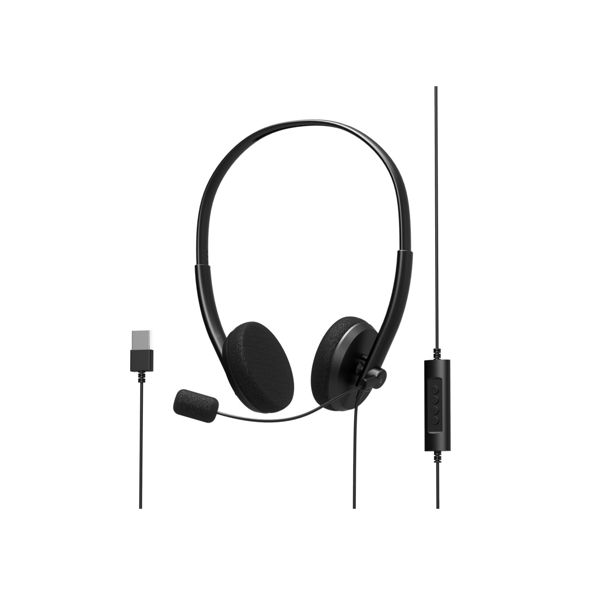 Port Designs 901604 écouteurcasque Avec fil Arceau BureauCentre d'appels USB Type A Neuf - vue 2