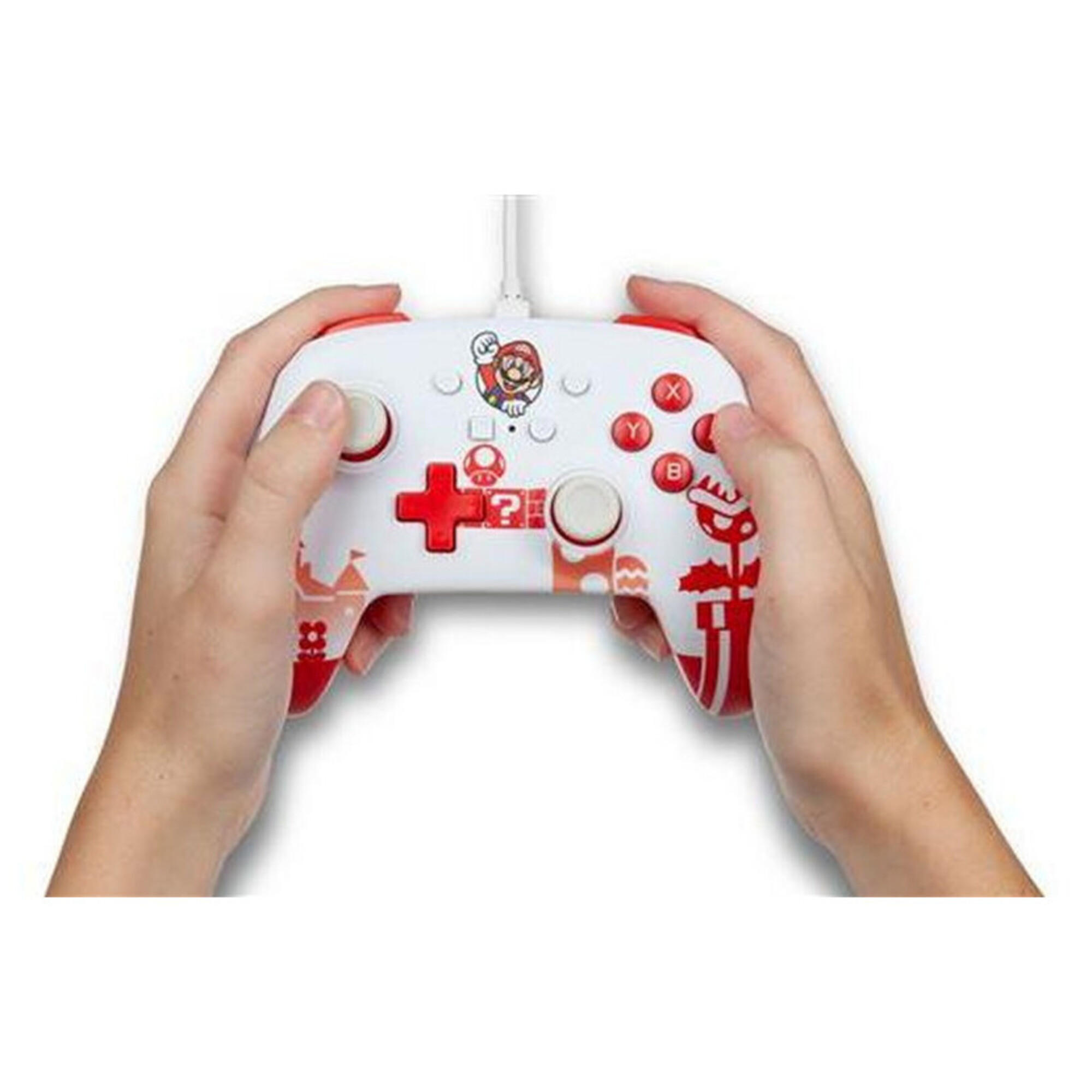 PowerA Mario Red Rouge, Blanc USB Manette de jeu Nintendo Switch - Neuf