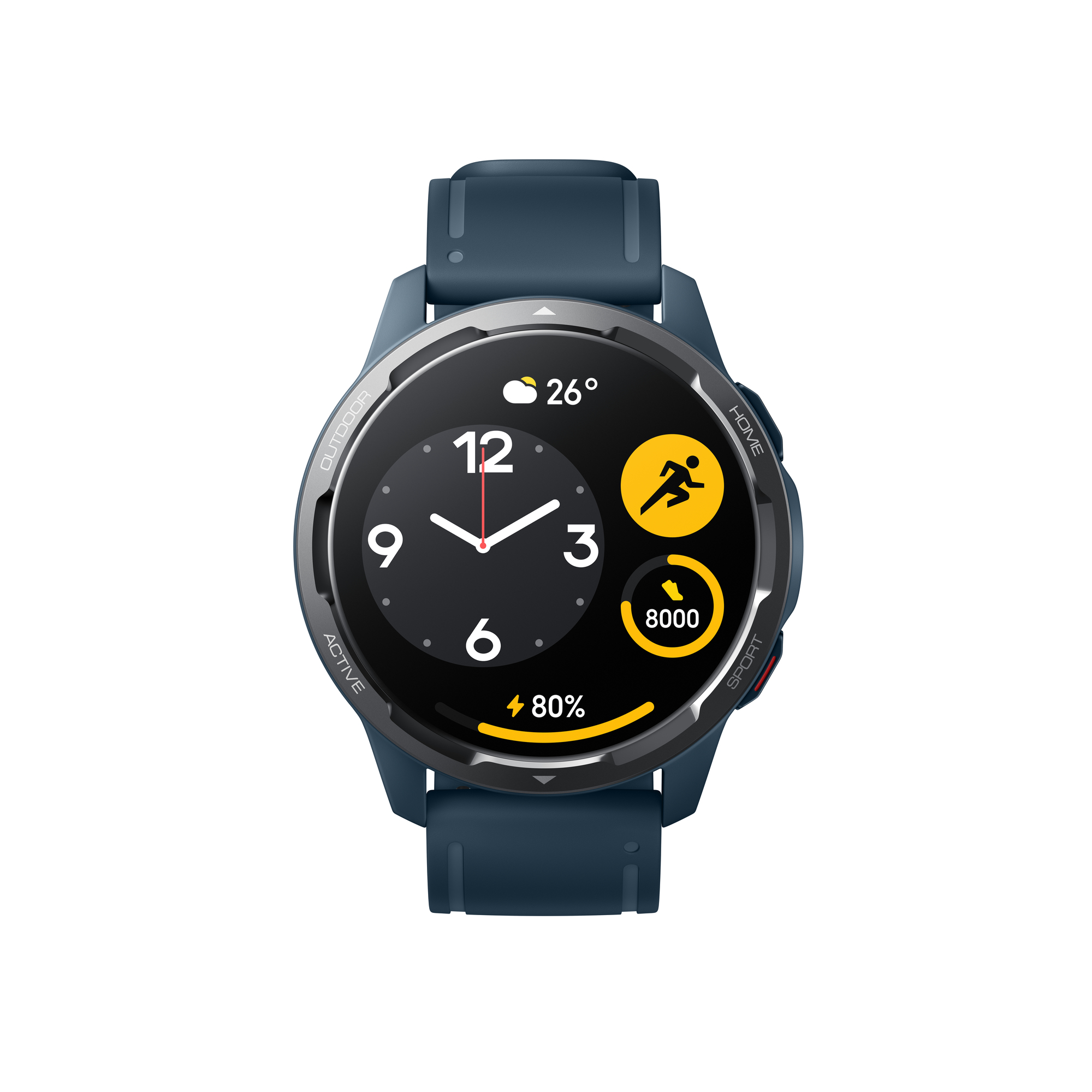 Watch S1 Active - Montre connectée (1.43 ) 3,63 cm AMOLED 46 mm GPS (satellite), Bleu - Neuf