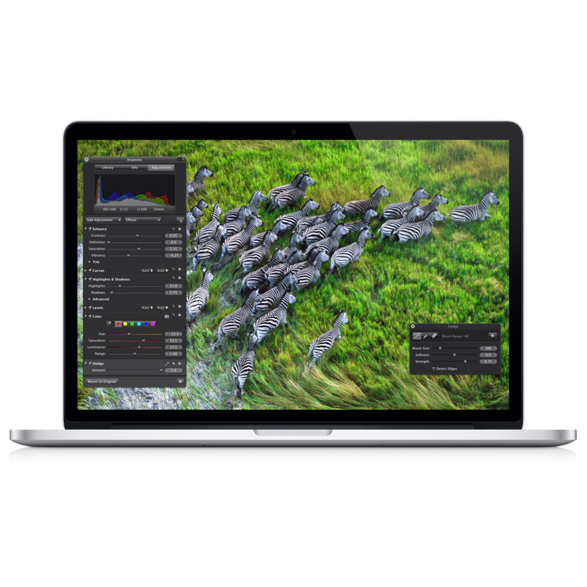 MacBook Pro Core i7 (2012) 15.4', 2.3 GHz 256 Go 8 Go NVIDIA , Argent - AZERTY - Très bon état