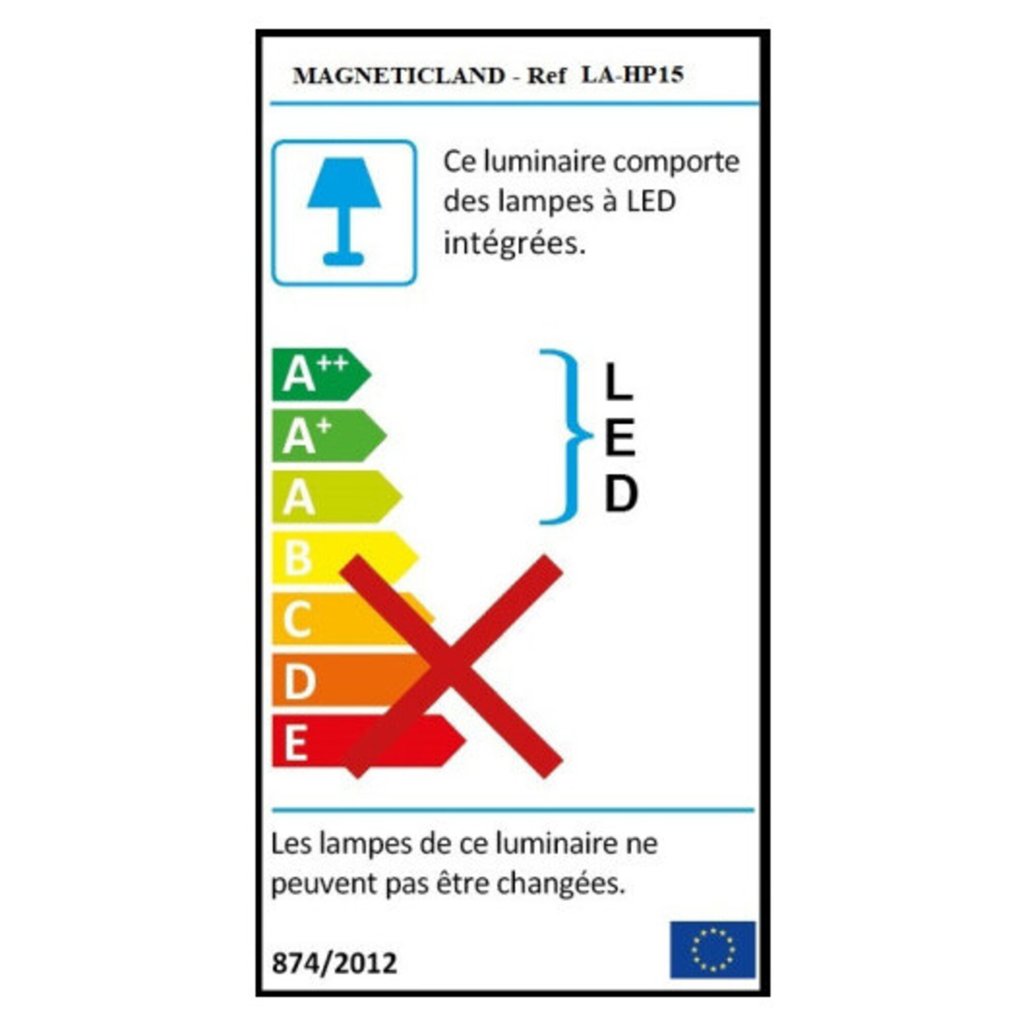 Lampe de bureau LED HP Bluetooth® avec micro intégré Neuf - vue 2