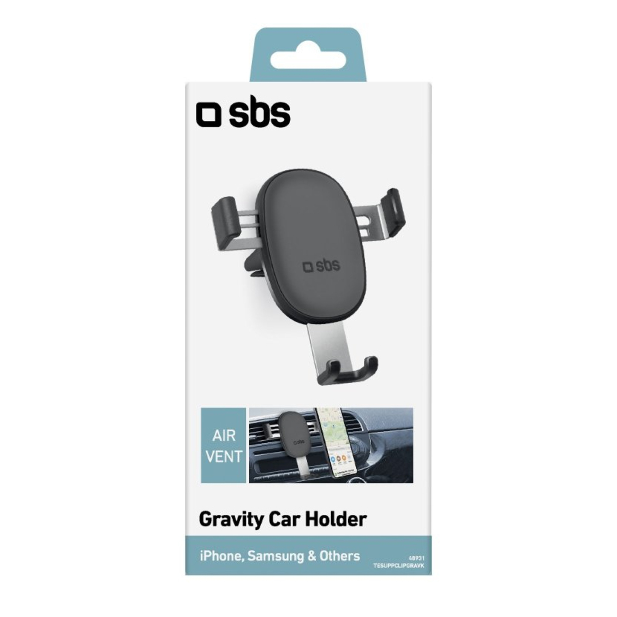 Support pour voiture SBS Gravity avec clip pour grille d'aération - vue 3