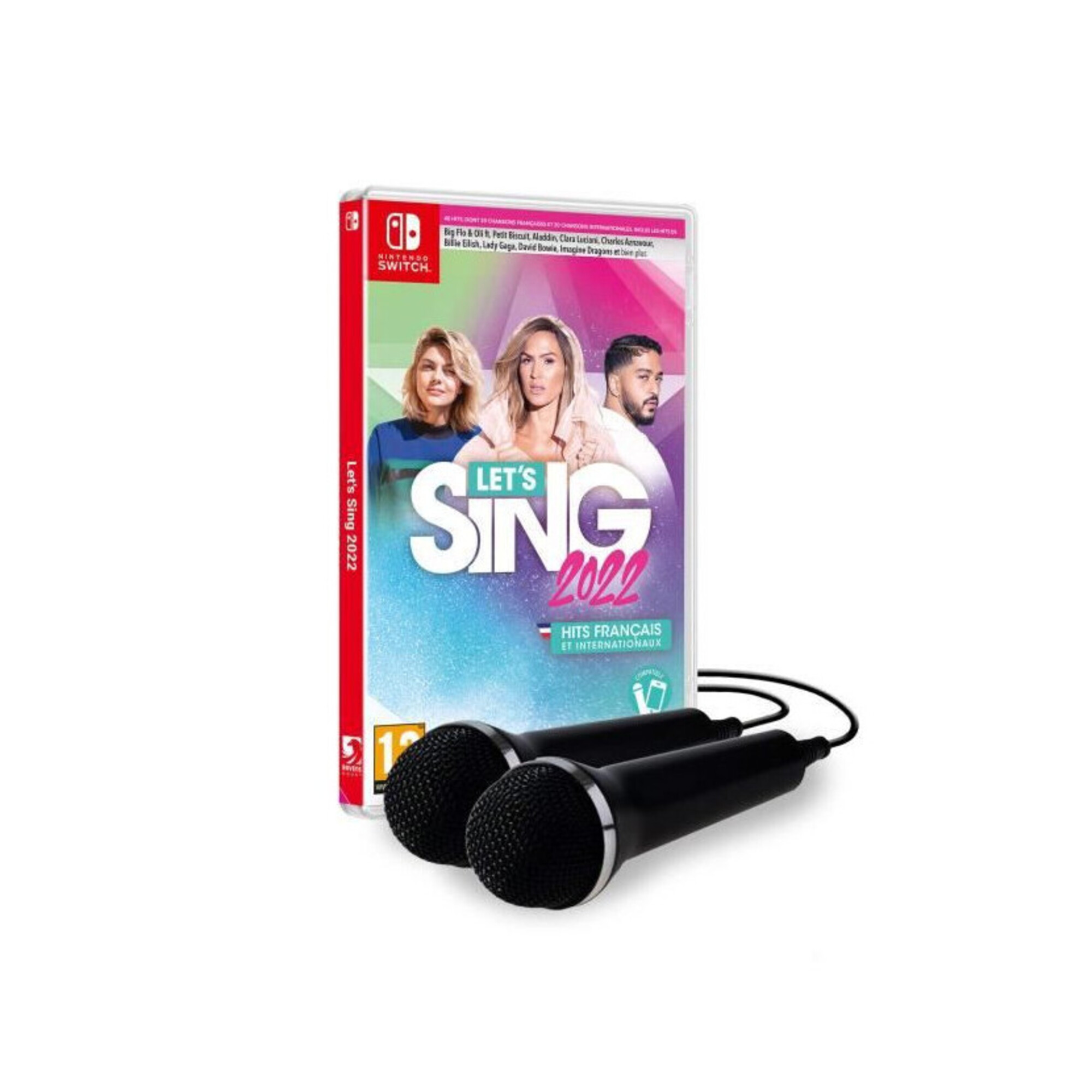 Let's Sing 2022 - 2 Mics Jeu Switch - Neuf