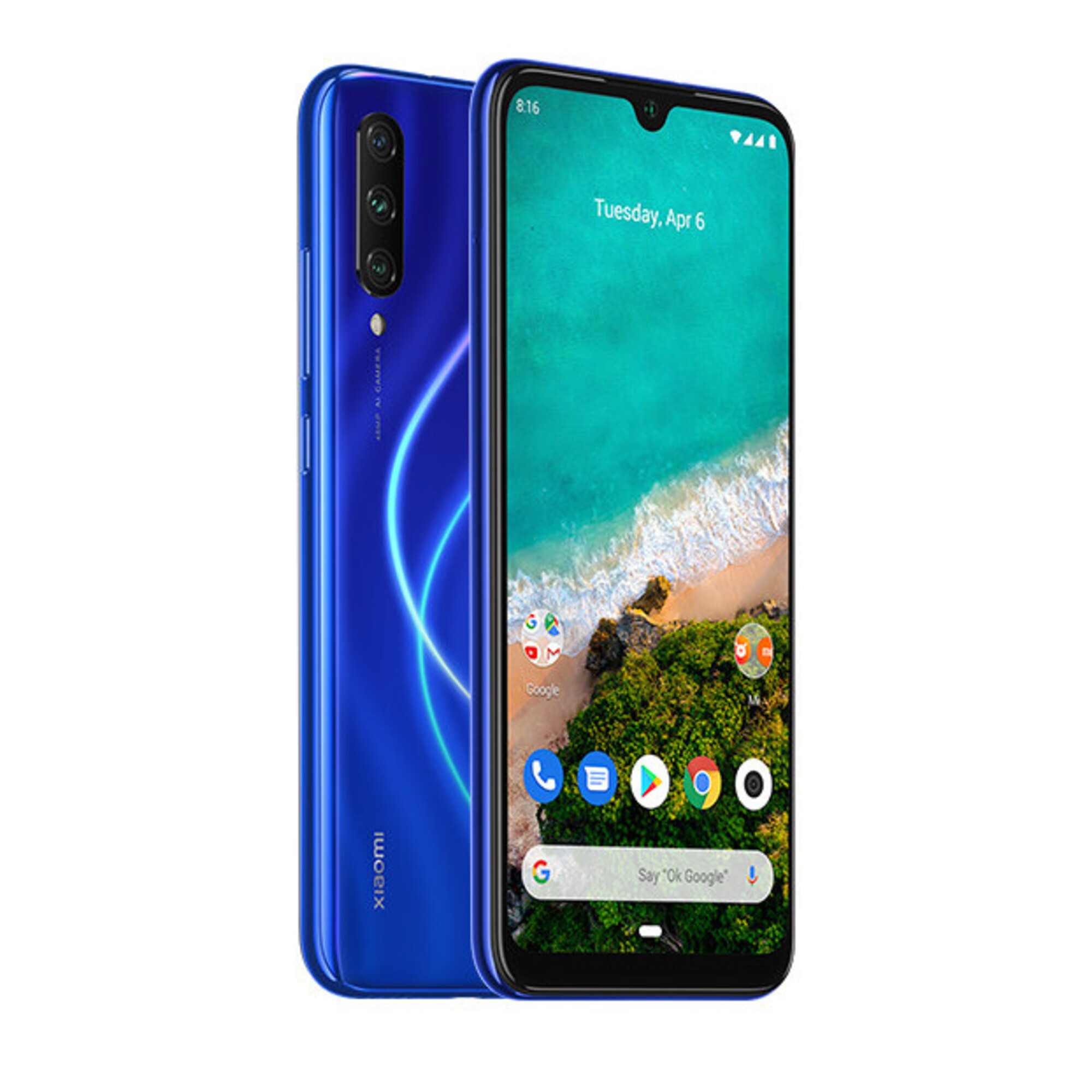 Mi A3 64 Go, Bleu - Neuf